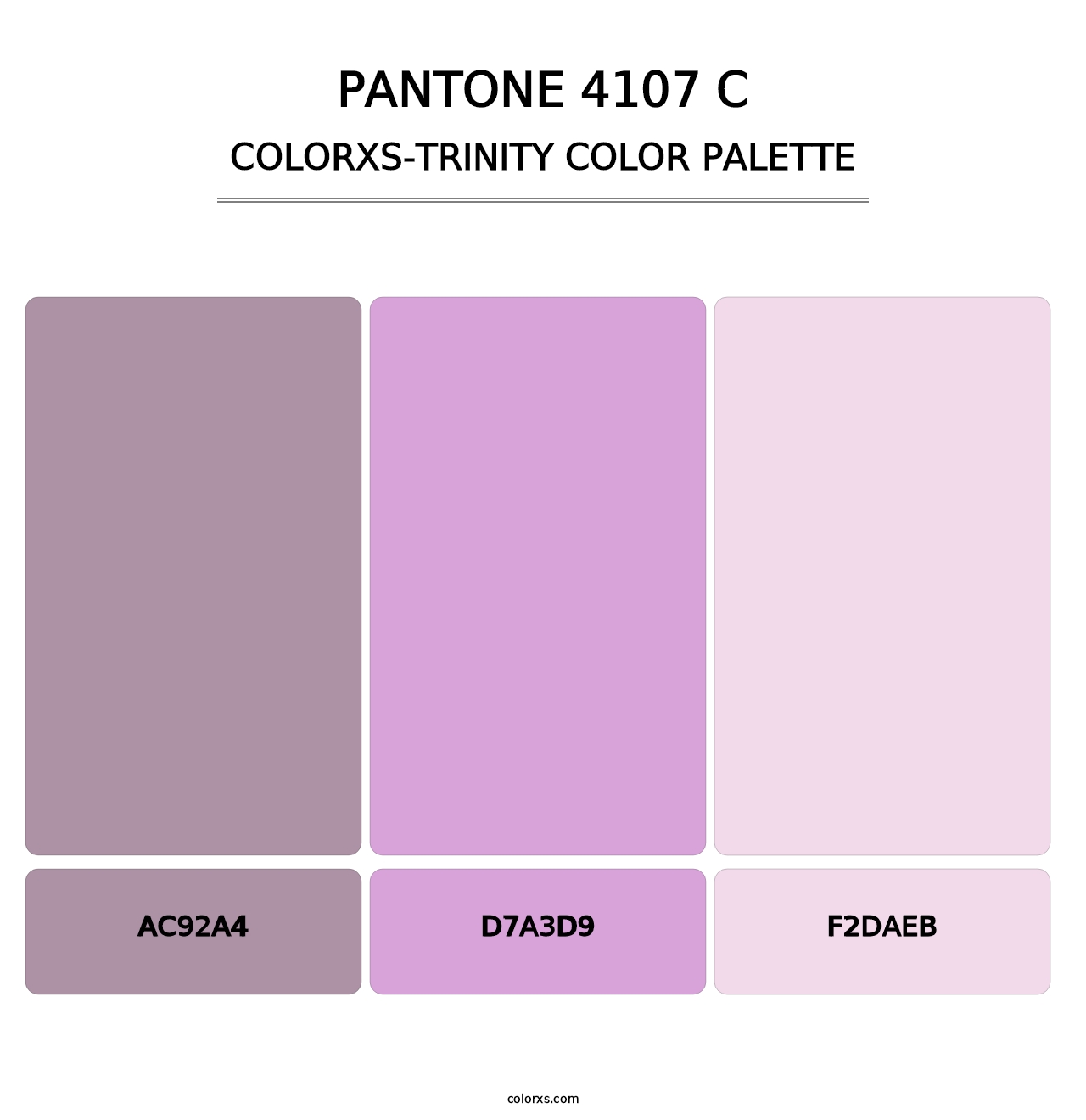 PANTONE 4107 C - Colorxs Trinity Palette