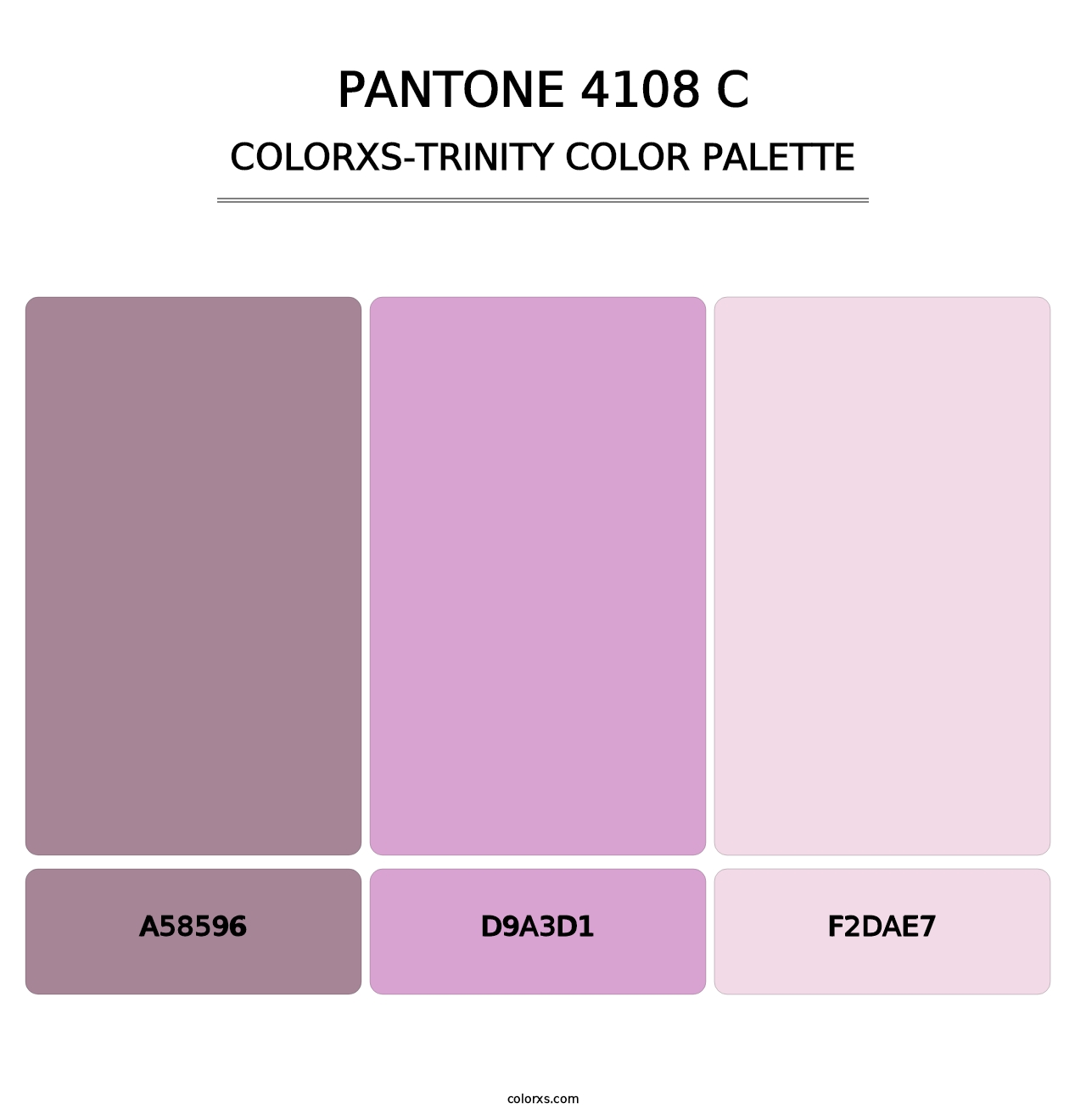 PANTONE 4108 C - Colorxs Trinity Palette