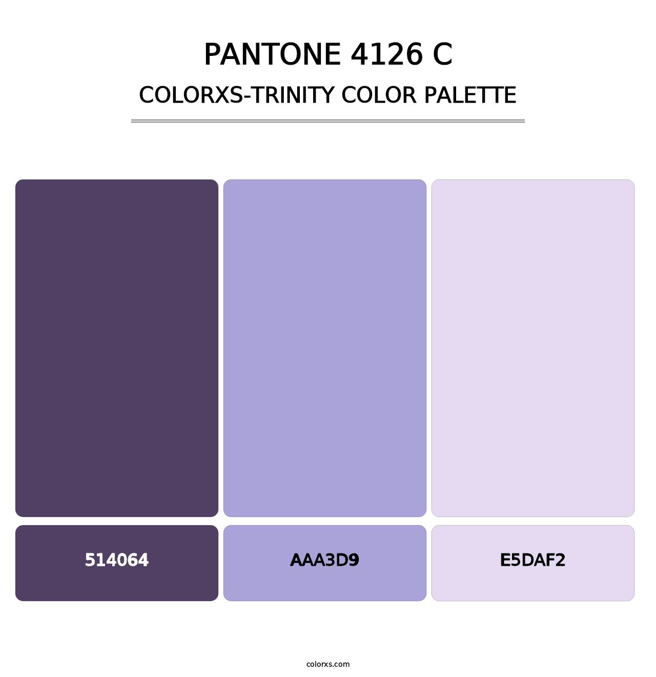 PANTONE 4126 C - Colorxs Trinity Palette