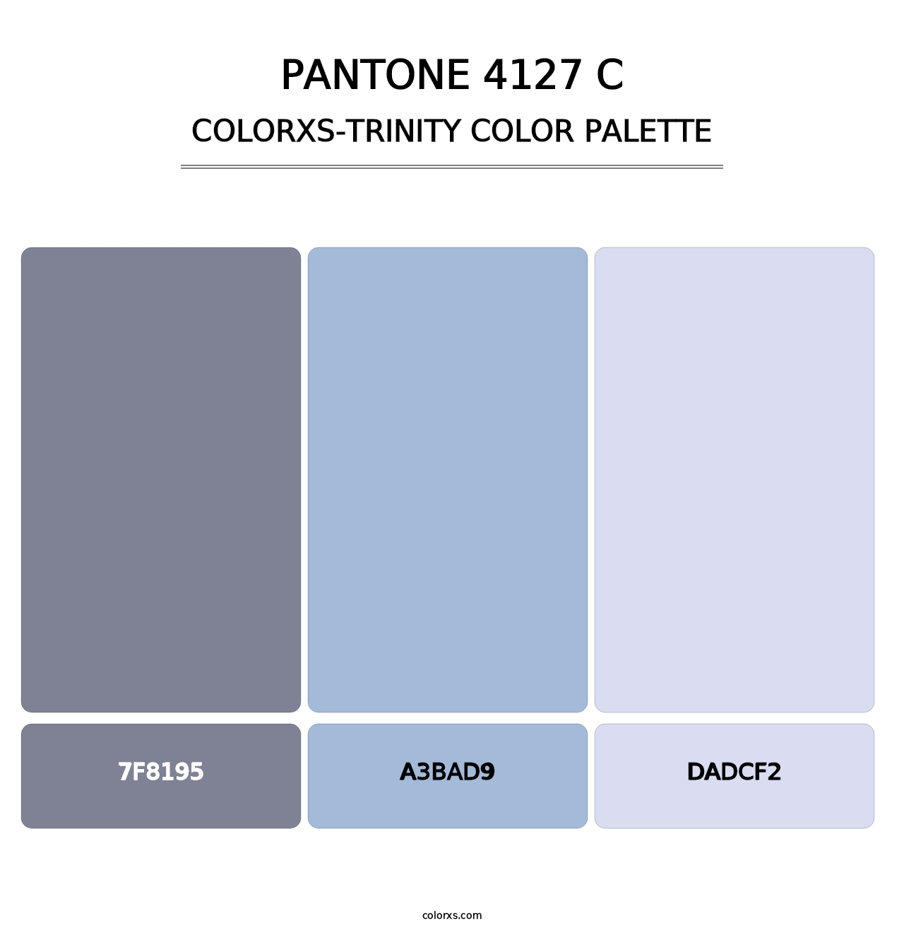 PANTONE 4127 C - Colorxs Trinity Palette