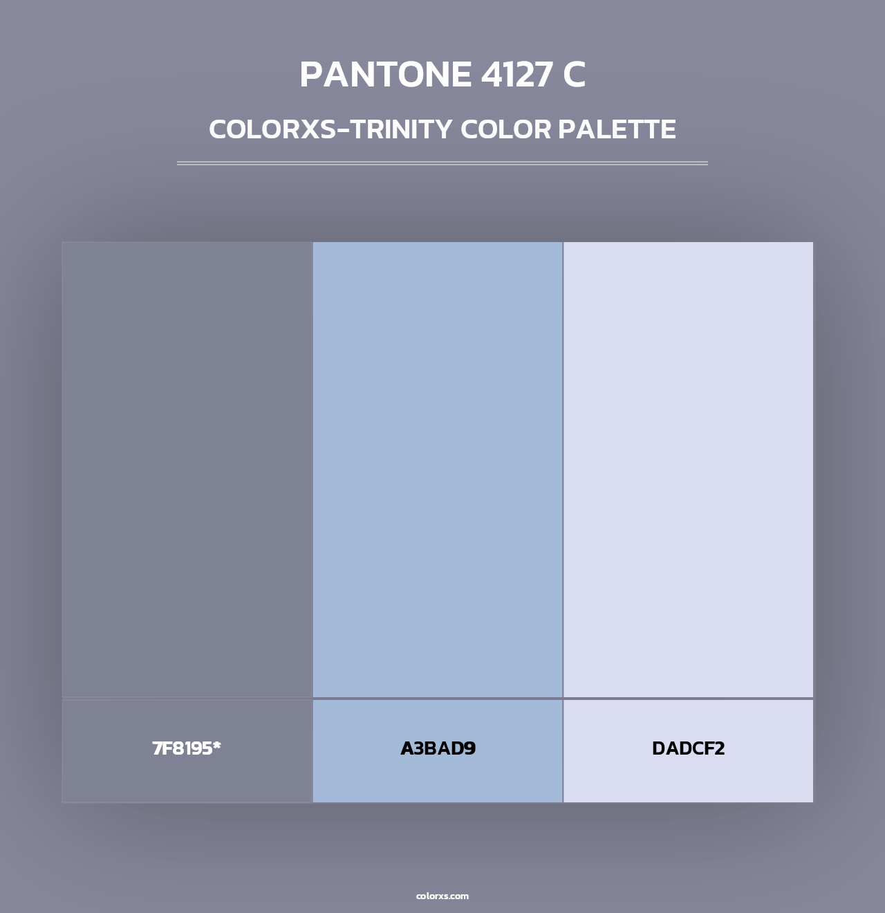 PANTONE 4127 C - Colorxs Trinity Palette
