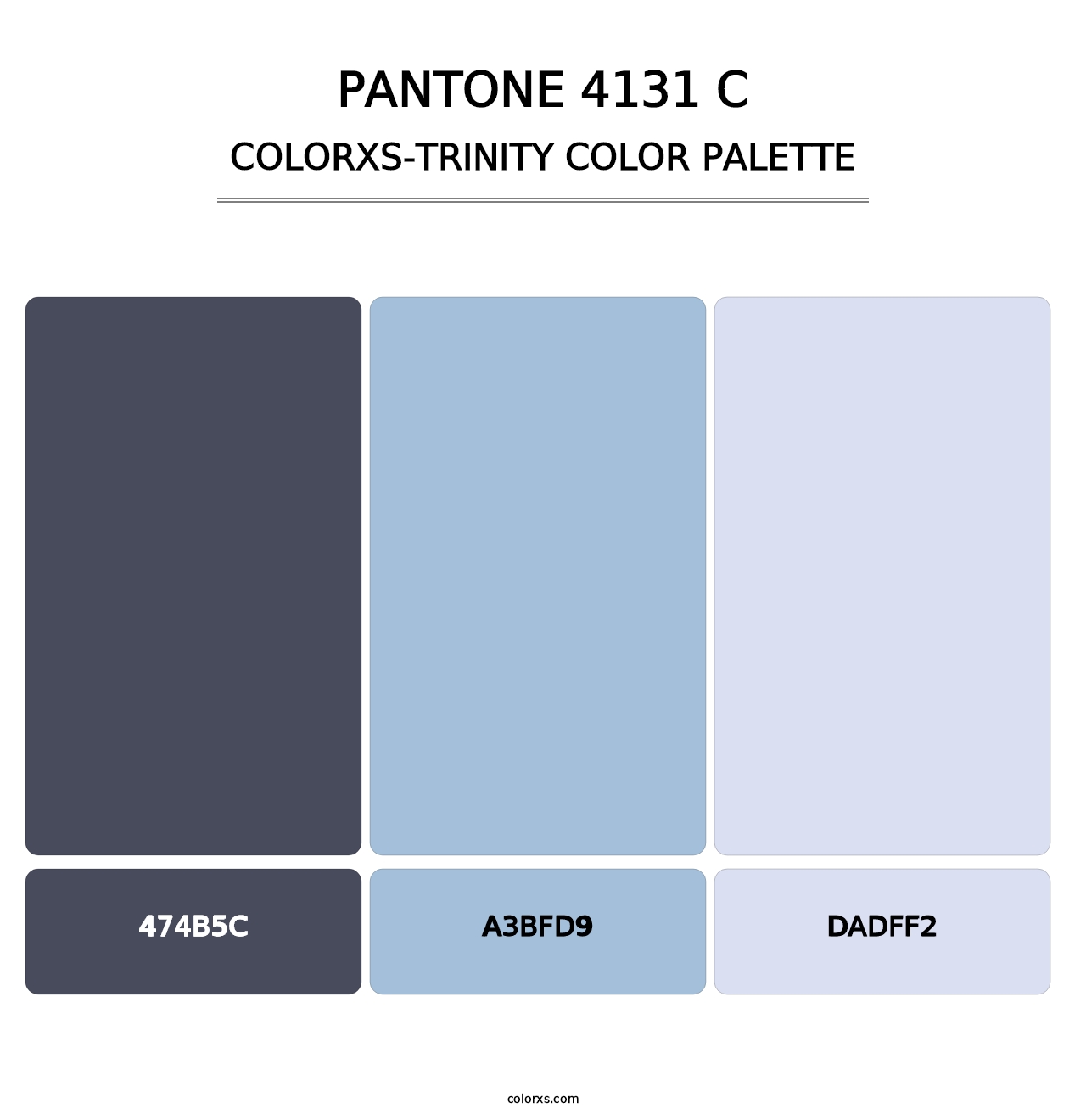 PANTONE 4131 C - Colorxs Trinity Palette