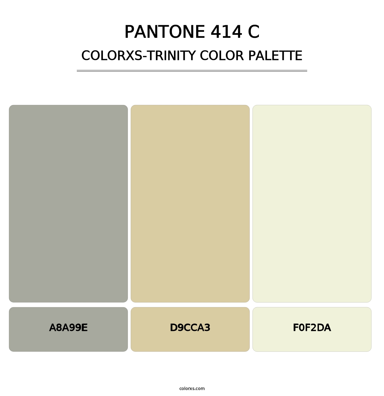 PANTONE 414 C - Colorxs Trinity Palette