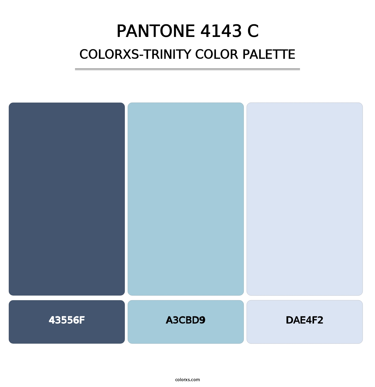 PANTONE 4143 C - Colorxs Trinity Palette