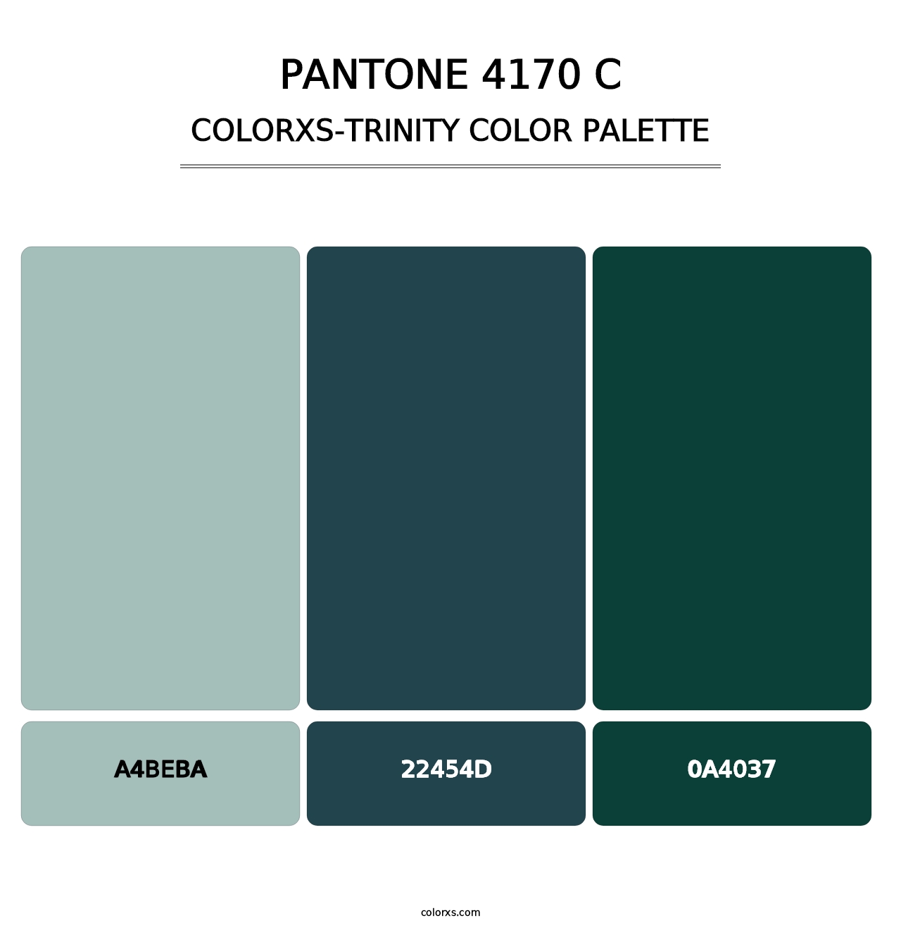 PANTONE 4170 C - Colorxs Trinity Palette