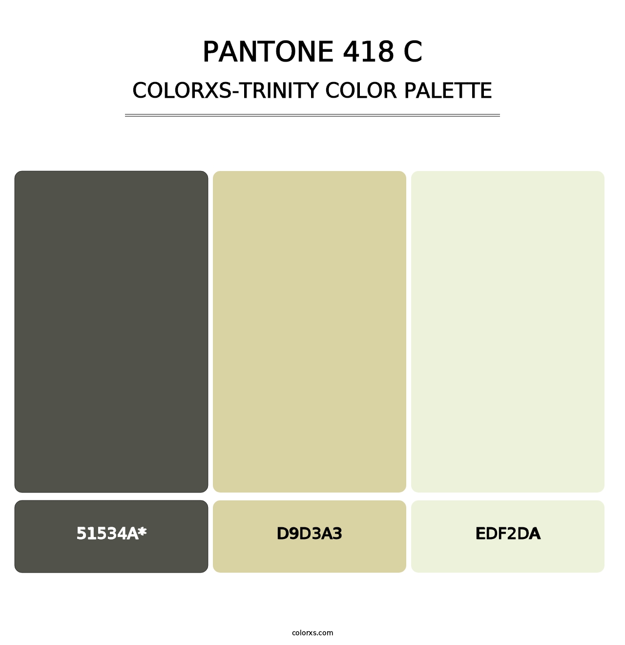 PANTONE 418 C - Colorxs Trinity Palette