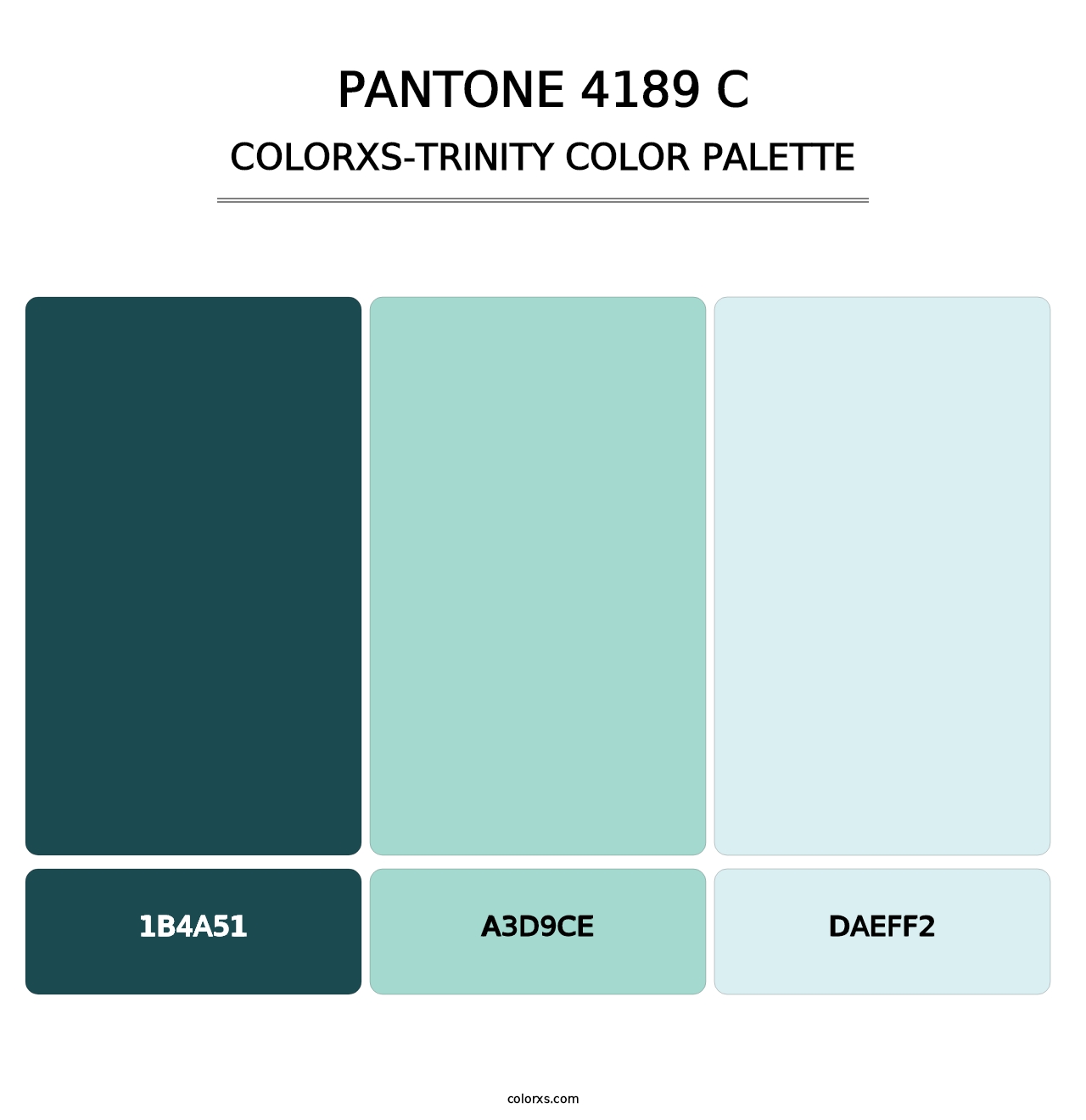 PANTONE 4189 C - Colorxs Trinity Palette