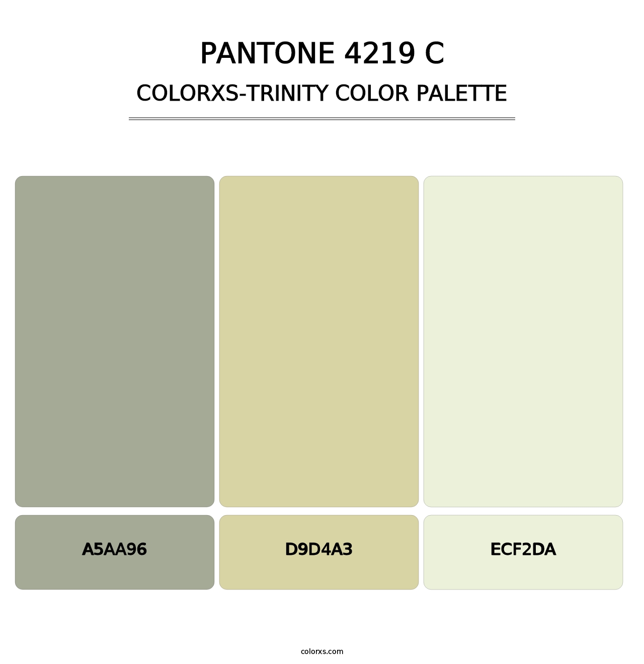PANTONE 4219 C - Colorxs Trinity Palette