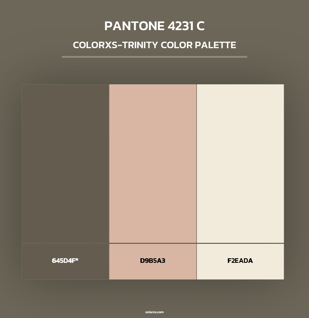 PANTONE 4231 C - Colorxs Trinity Palette