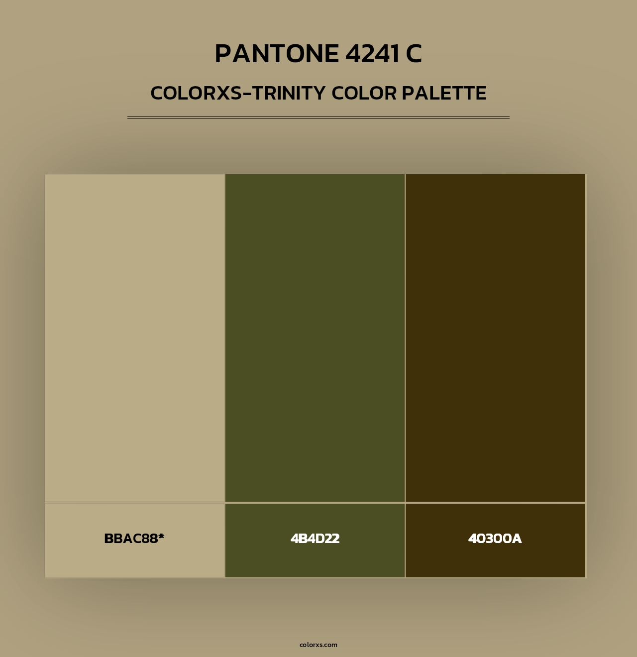 PANTONE 4241 C - Colorxs Trinity Palette