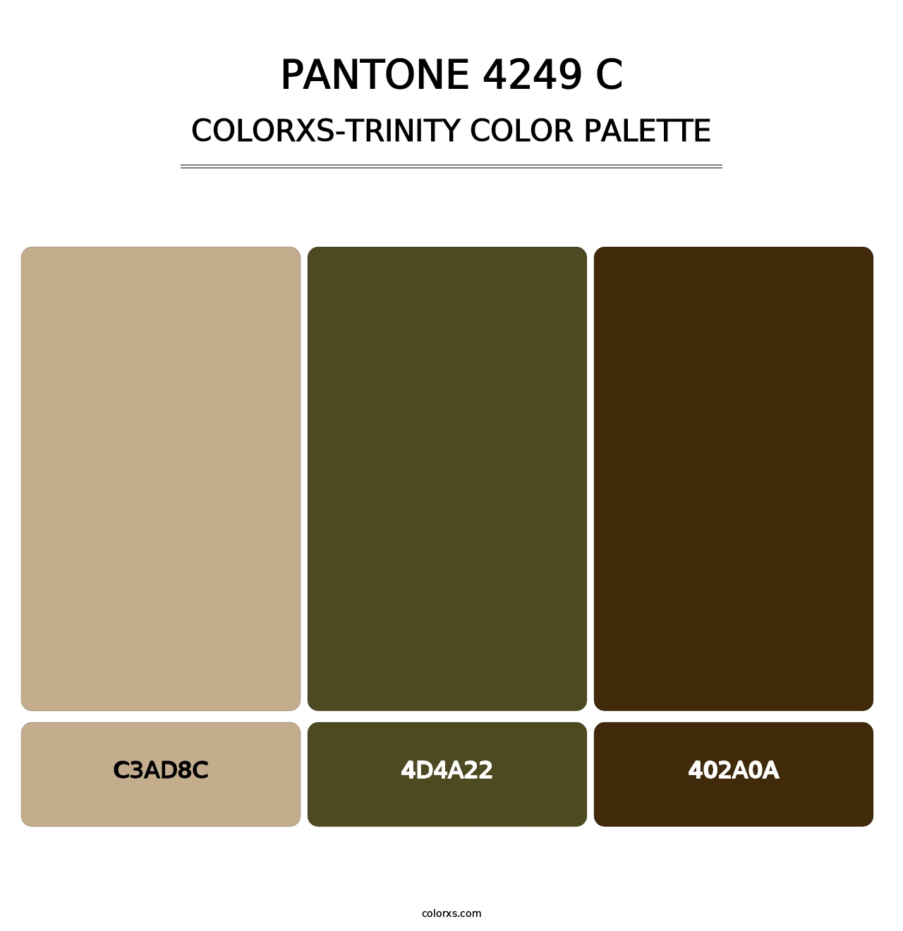 PANTONE 4249 C - Colorxs Trinity Palette