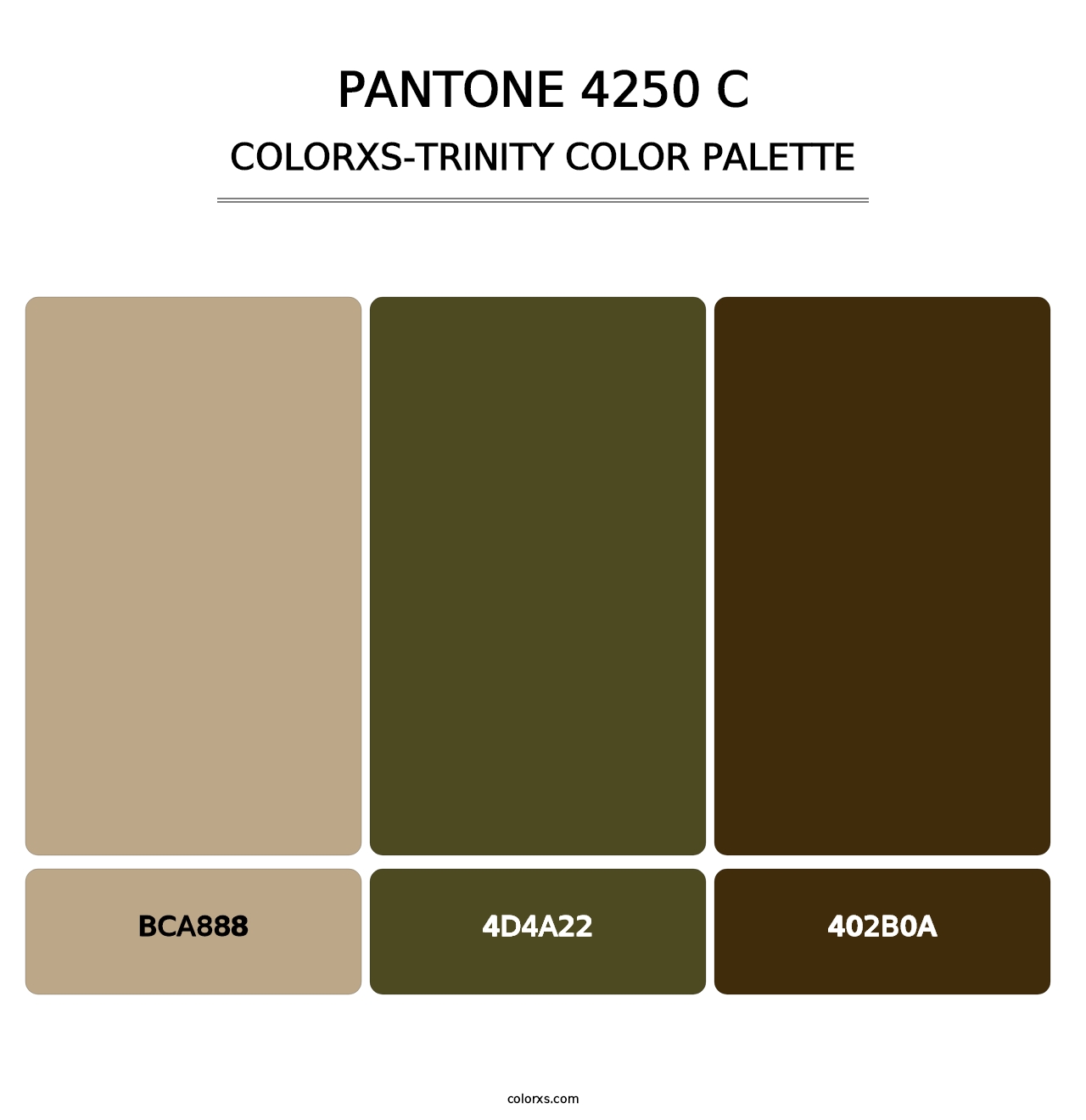 PANTONE 4250 C - Colorxs Trinity Palette