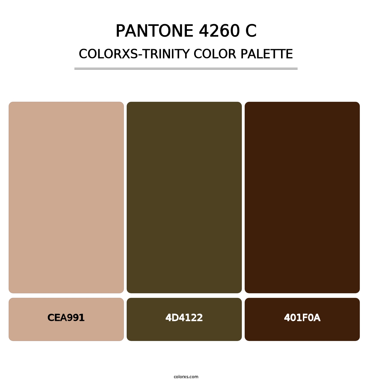 PANTONE 4260 C - Colorxs Trinity Palette
