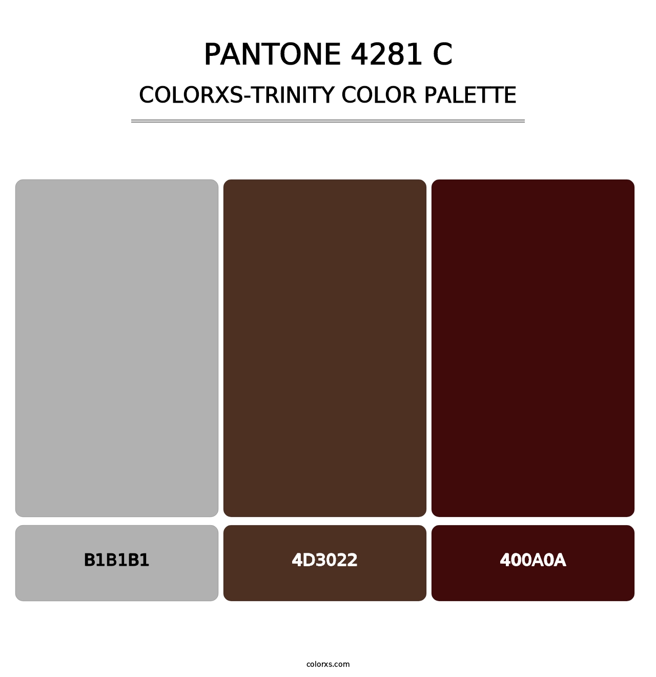 PANTONE 4281 C - Colorxs Trinity Palette