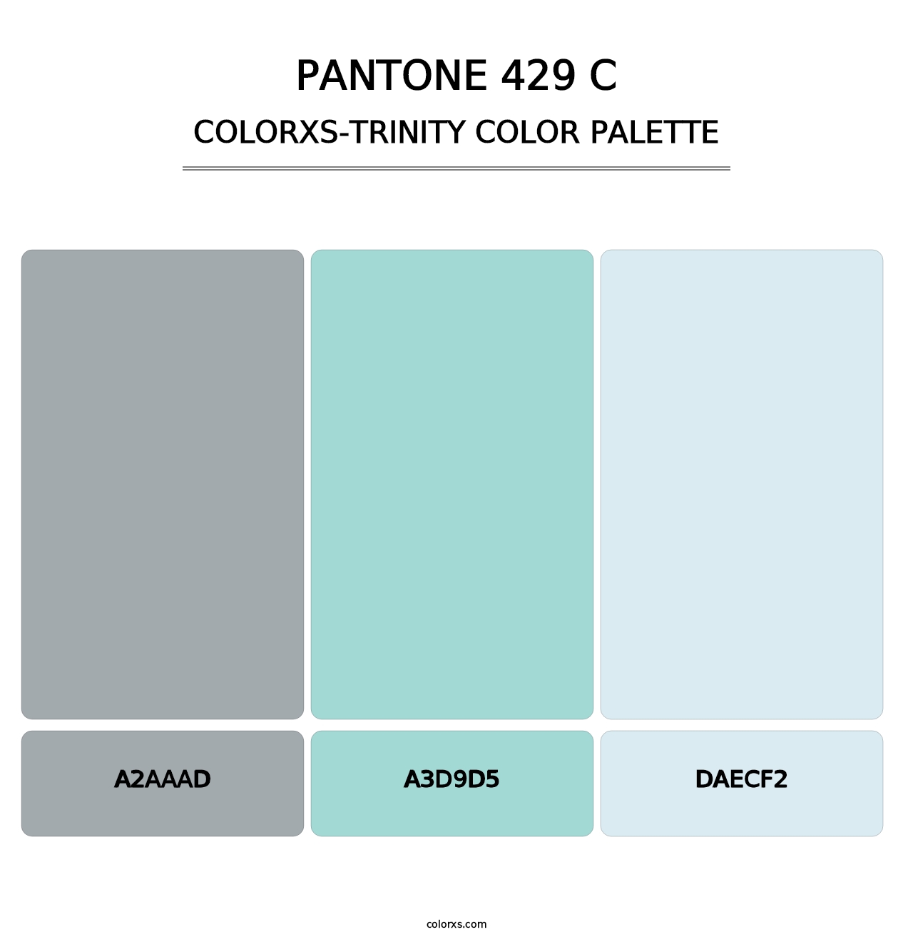 PANTONE 429 C - Colorxs Trinity Palette