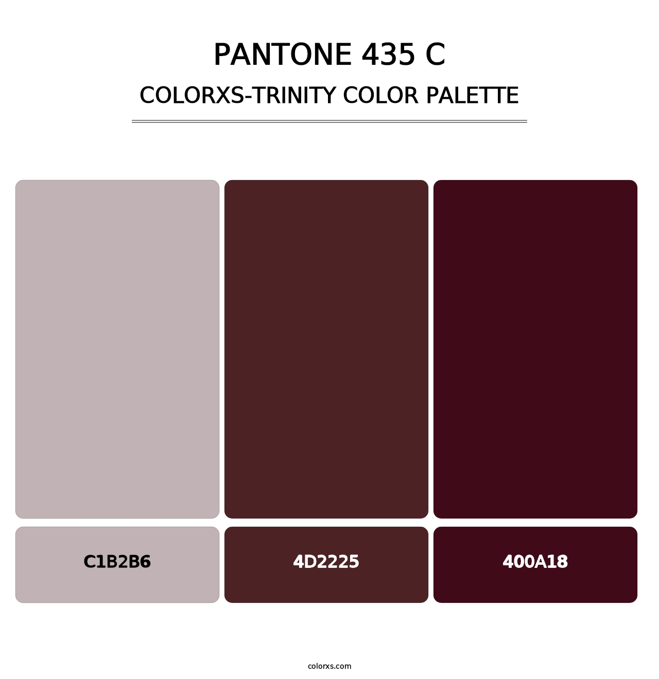 PANTONE 435 C - Colorxs Trinity Palette