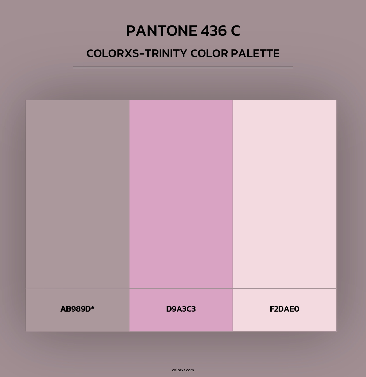 PANTONE 436 C - Colorxs Trinity Palette