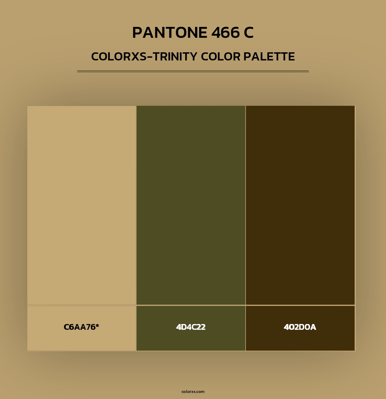 PANTONE 466 C - Colorxs Trinity Palette