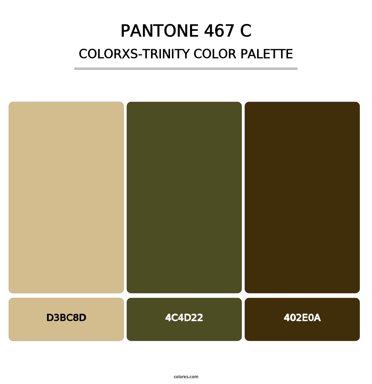 PANTONE 467 C - Colorxs Trinity Palette