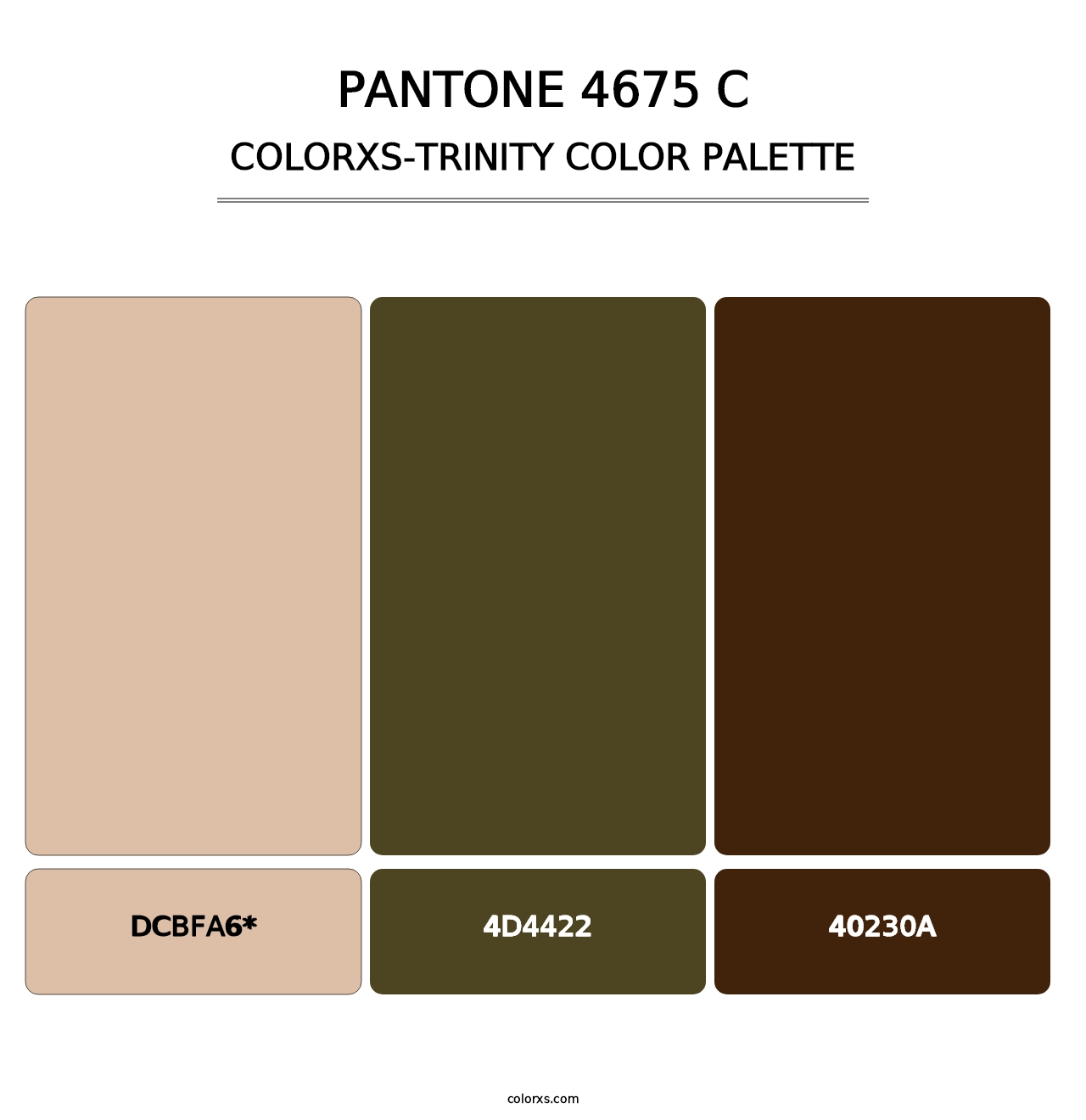 PANTONE 4675 C - Colorxs Trinity Palette