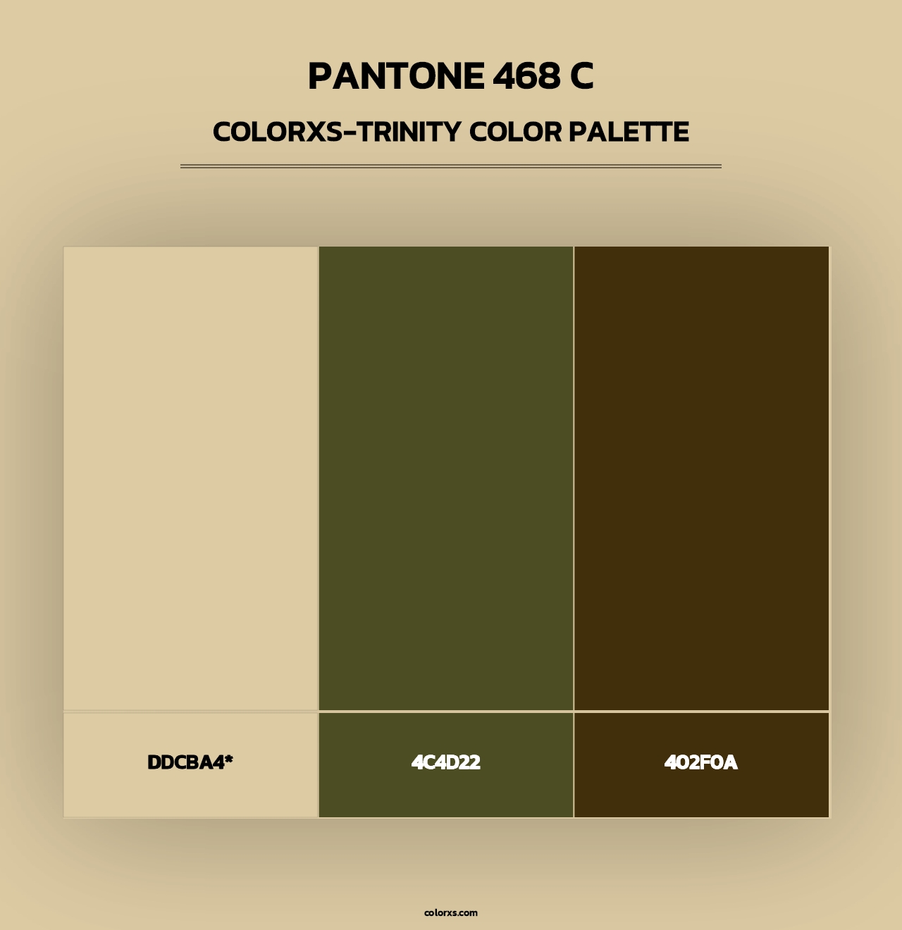 PANTONE 468 C - Colorxs Trinity Palette