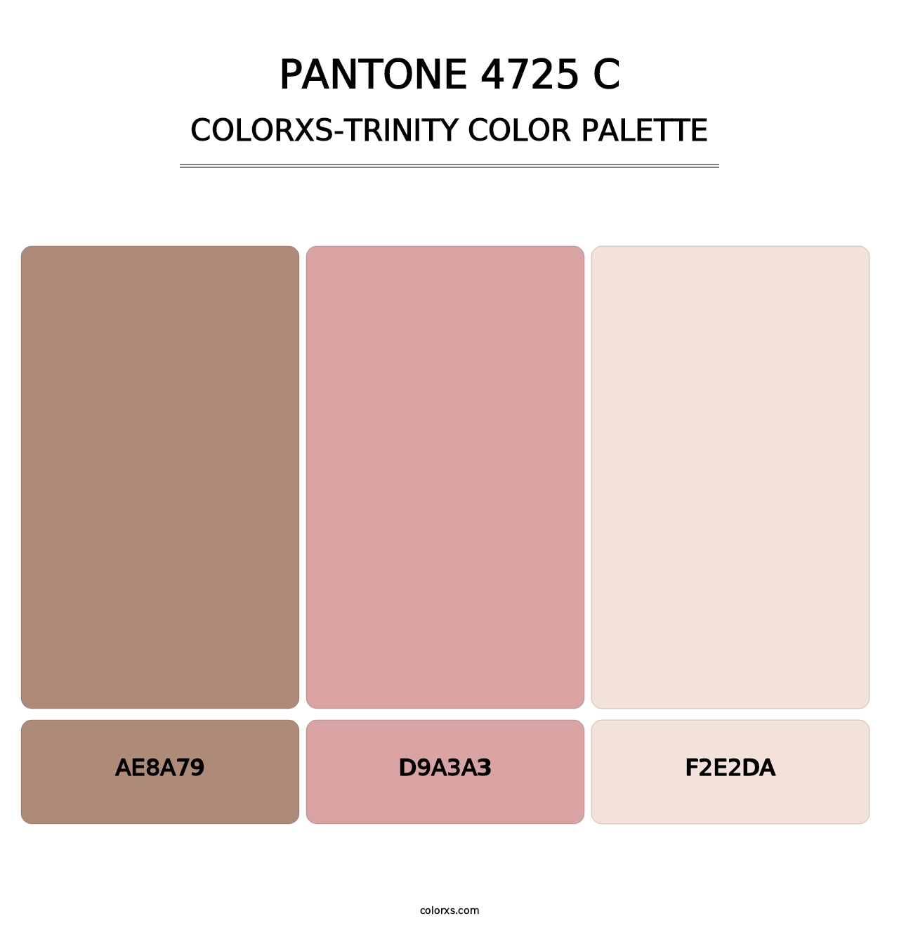 PANTONE 4725 C - Colorxs Trinity Palette