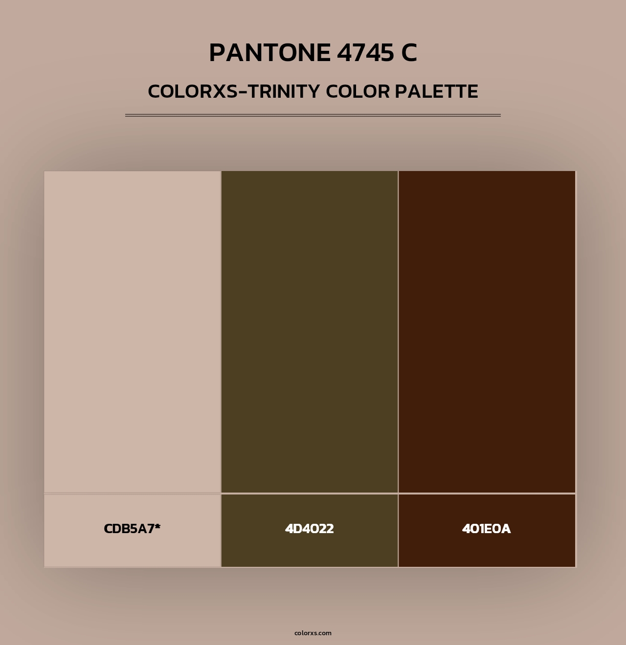 PANTONE 4745 C - Colorxs Trinity Palette