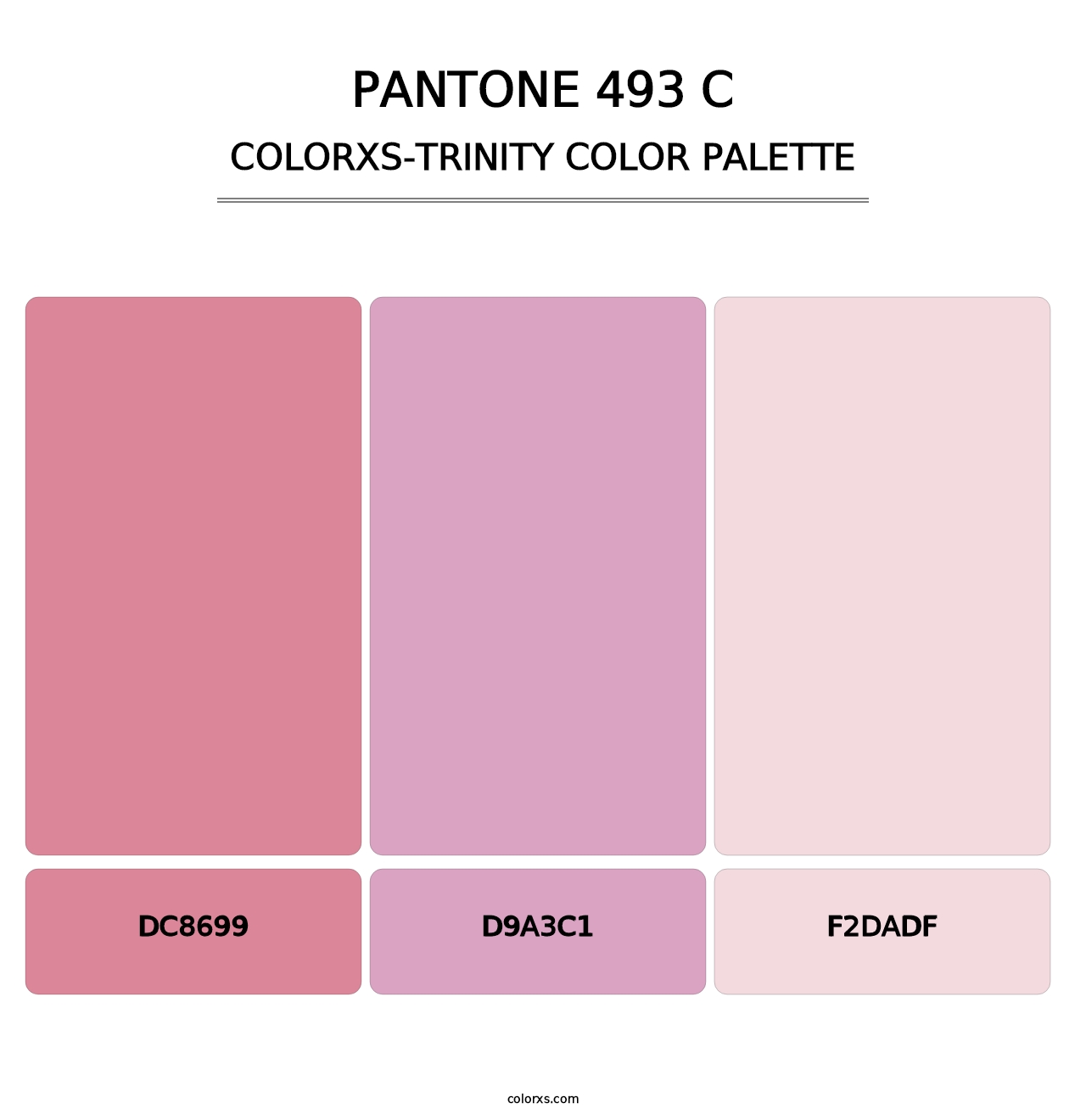 PANTONE 493 C - Colorxs Trinity Palette