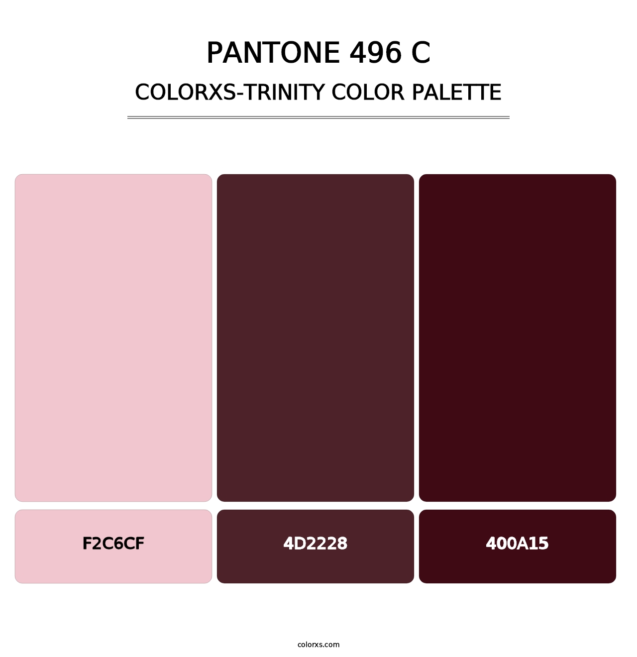 PANTONE 496 C - Colorxs Trinity Palette