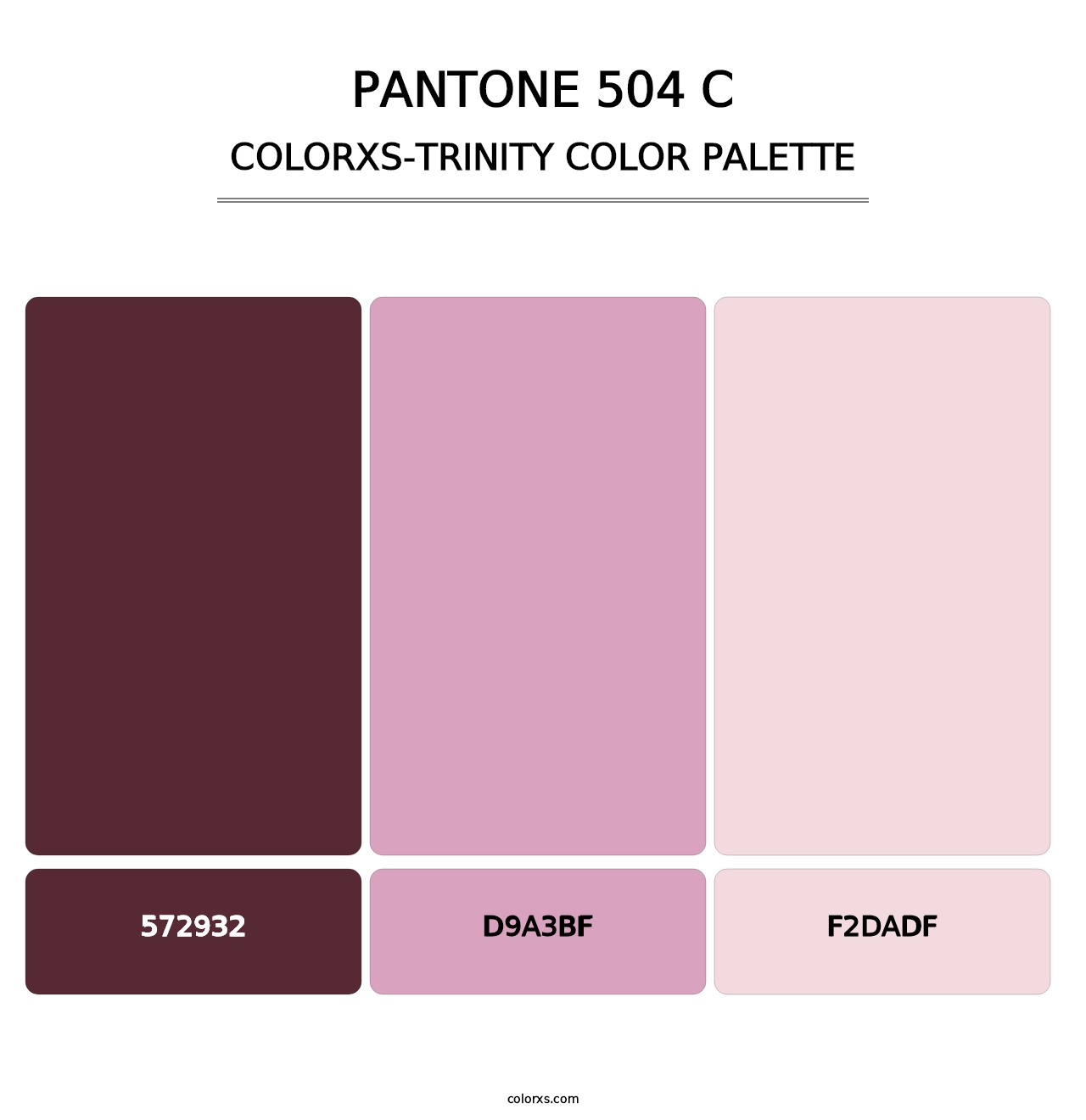 PANTONE 504 C - Colorxs Trinity Palette