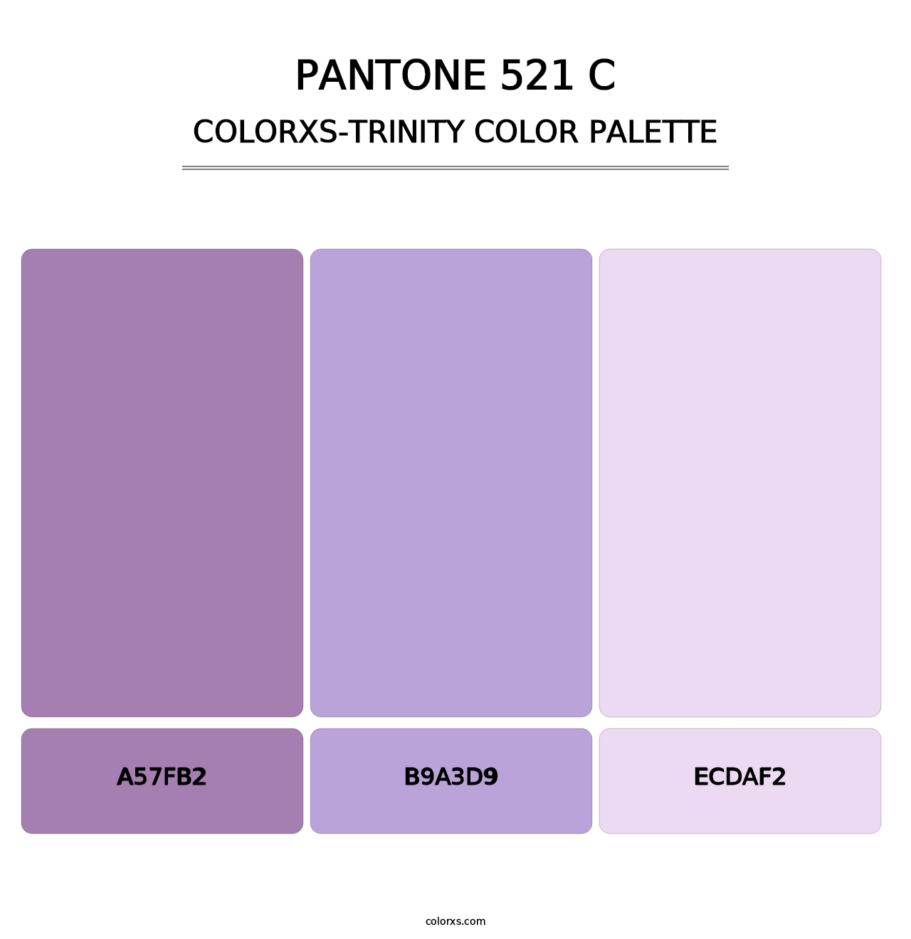 PANTONE 521 C - Colorxs Trinity Palette