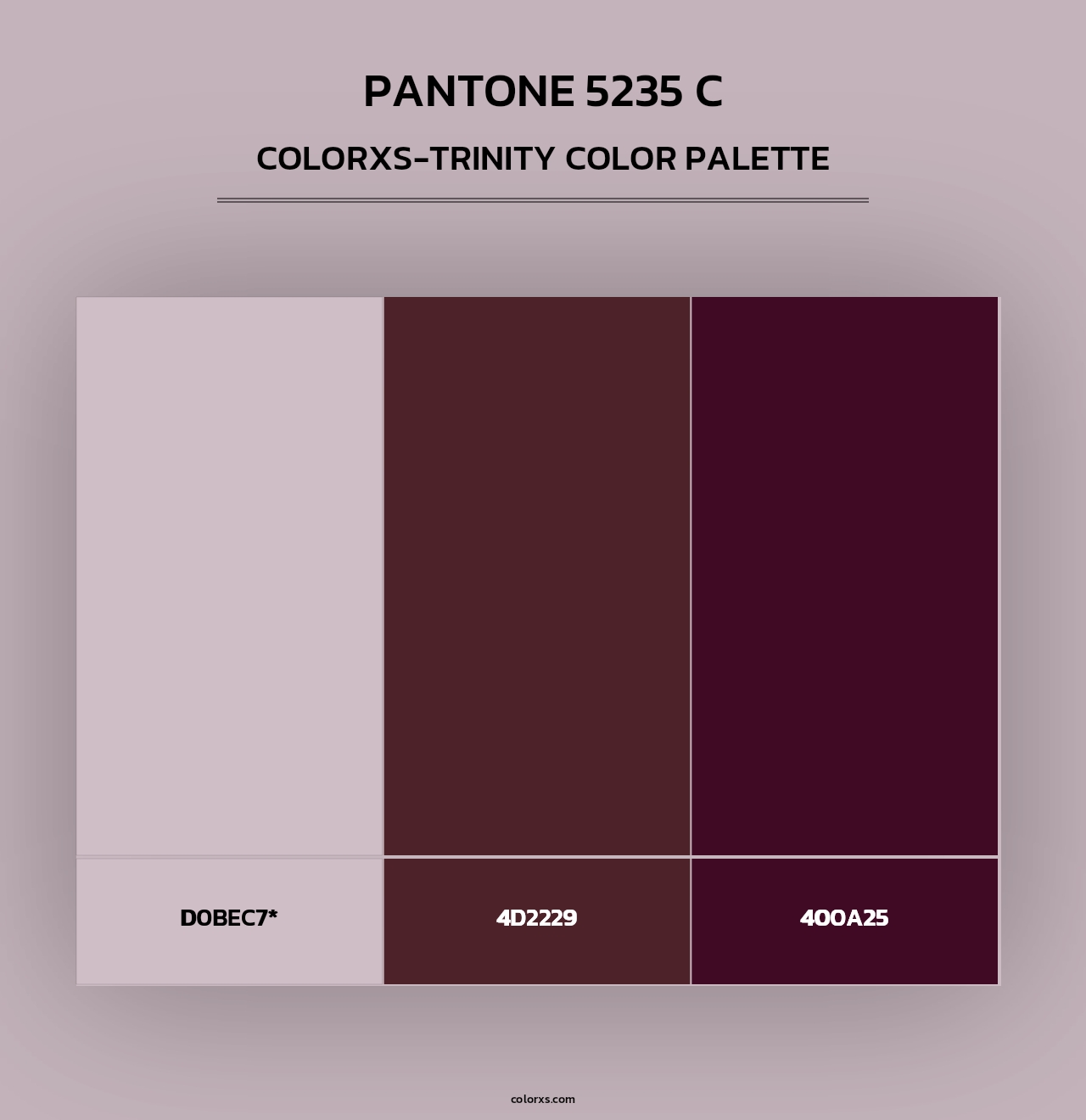 PANTONE 5235 C - Colorxs Trinity Palette