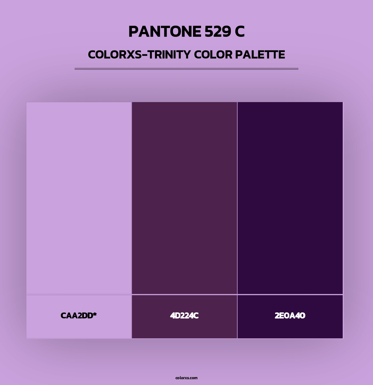 PANTONE 529 C - Colorxs Trinity Palette