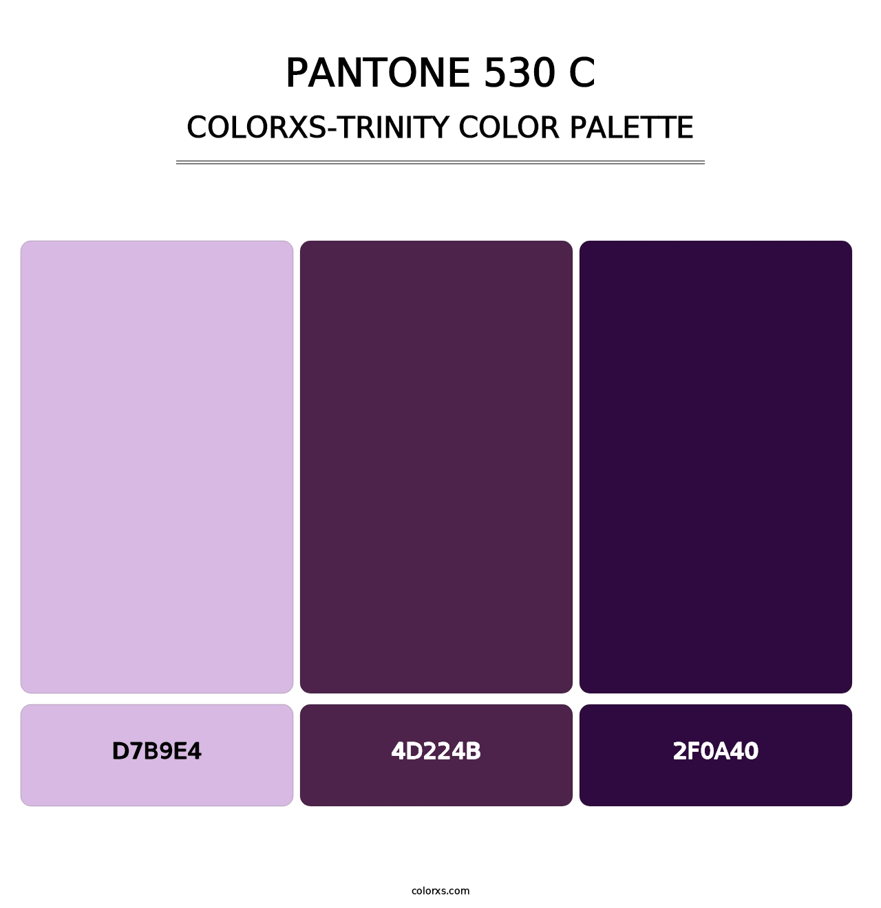 PANTONE 530 C - Colorxs Trinity Palette