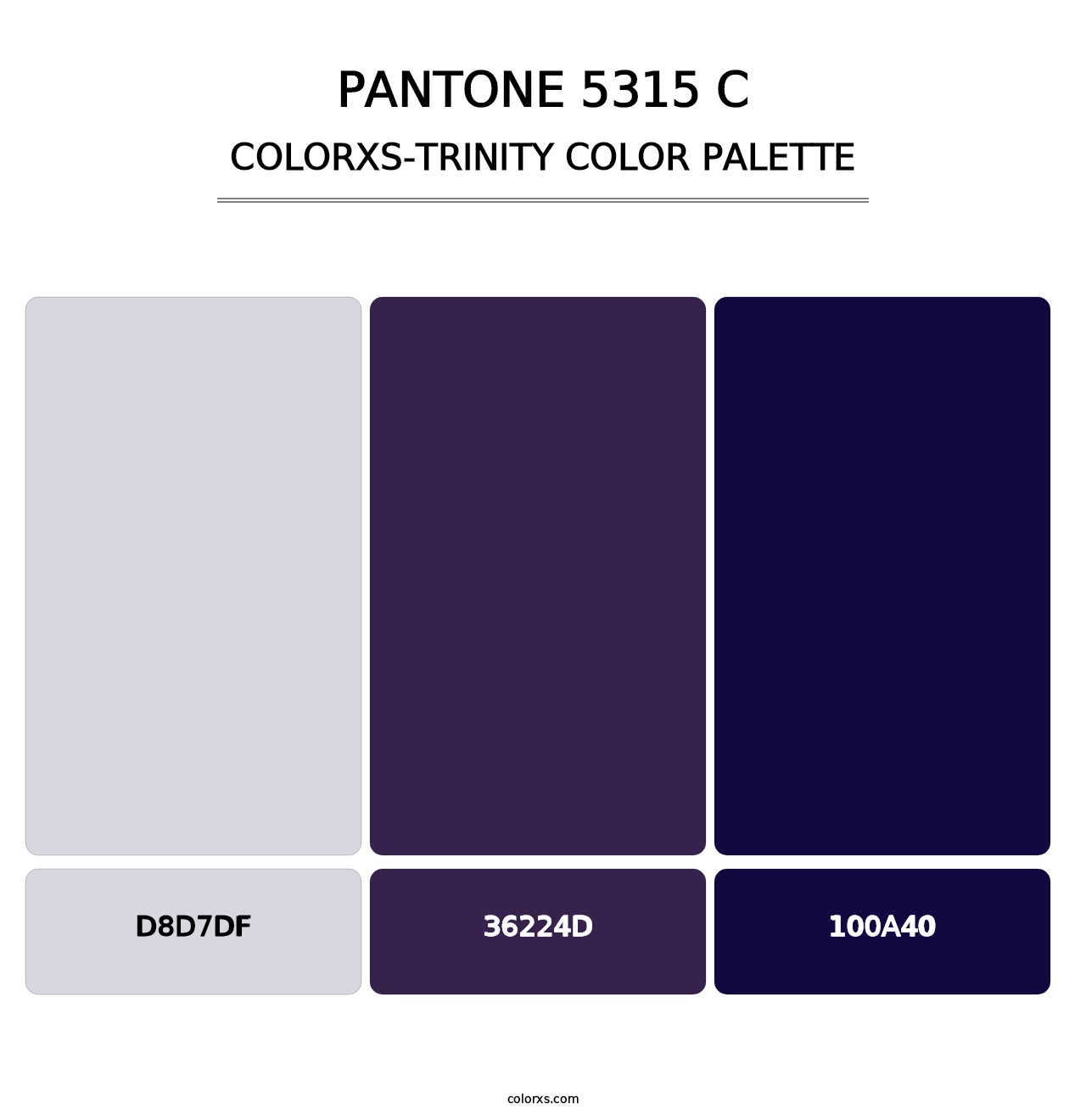 PANTONE 5315 C - Colorxs Trinity Palette