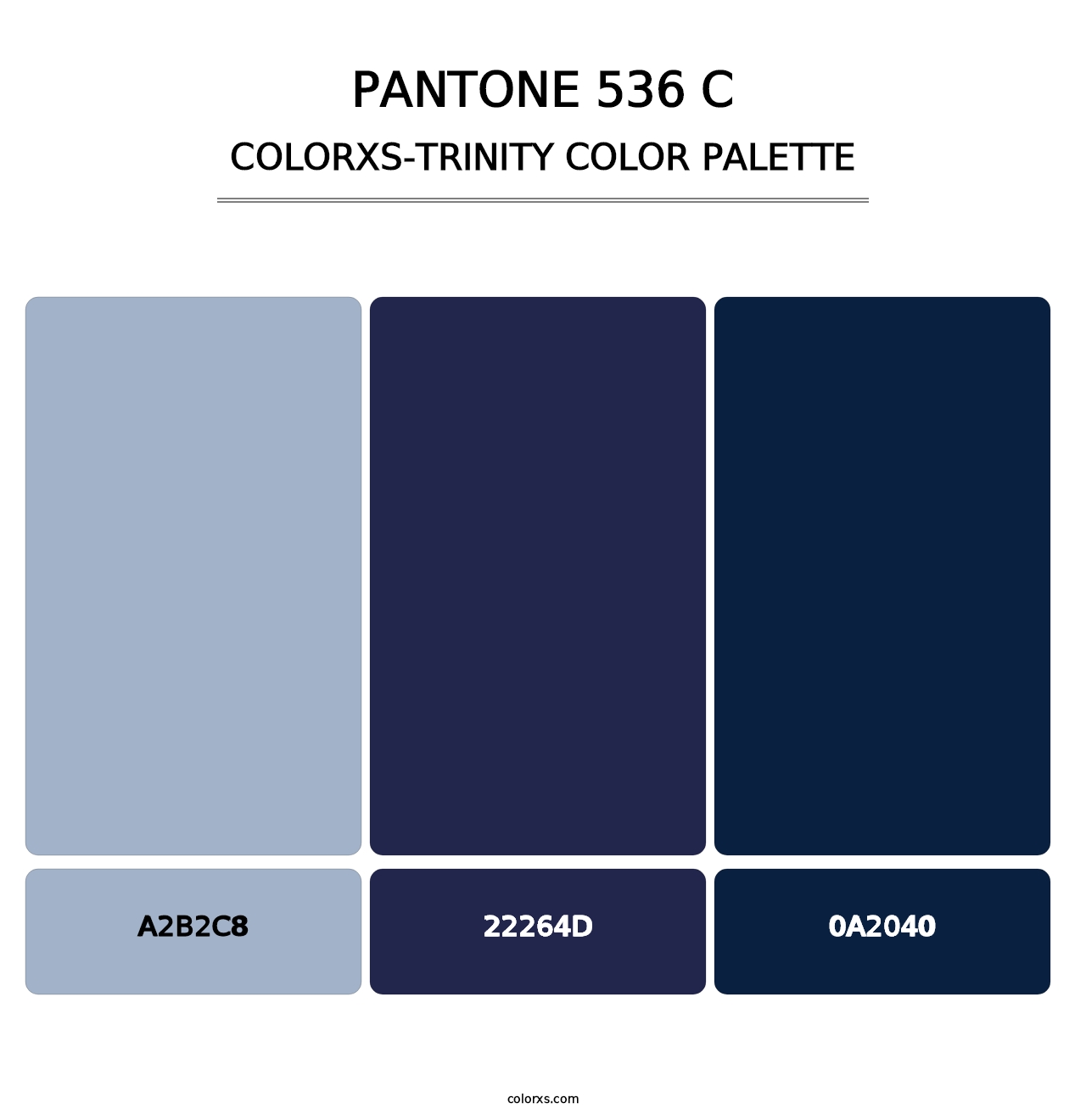 PANTONE 536 C - Colorxs Trinity Palette