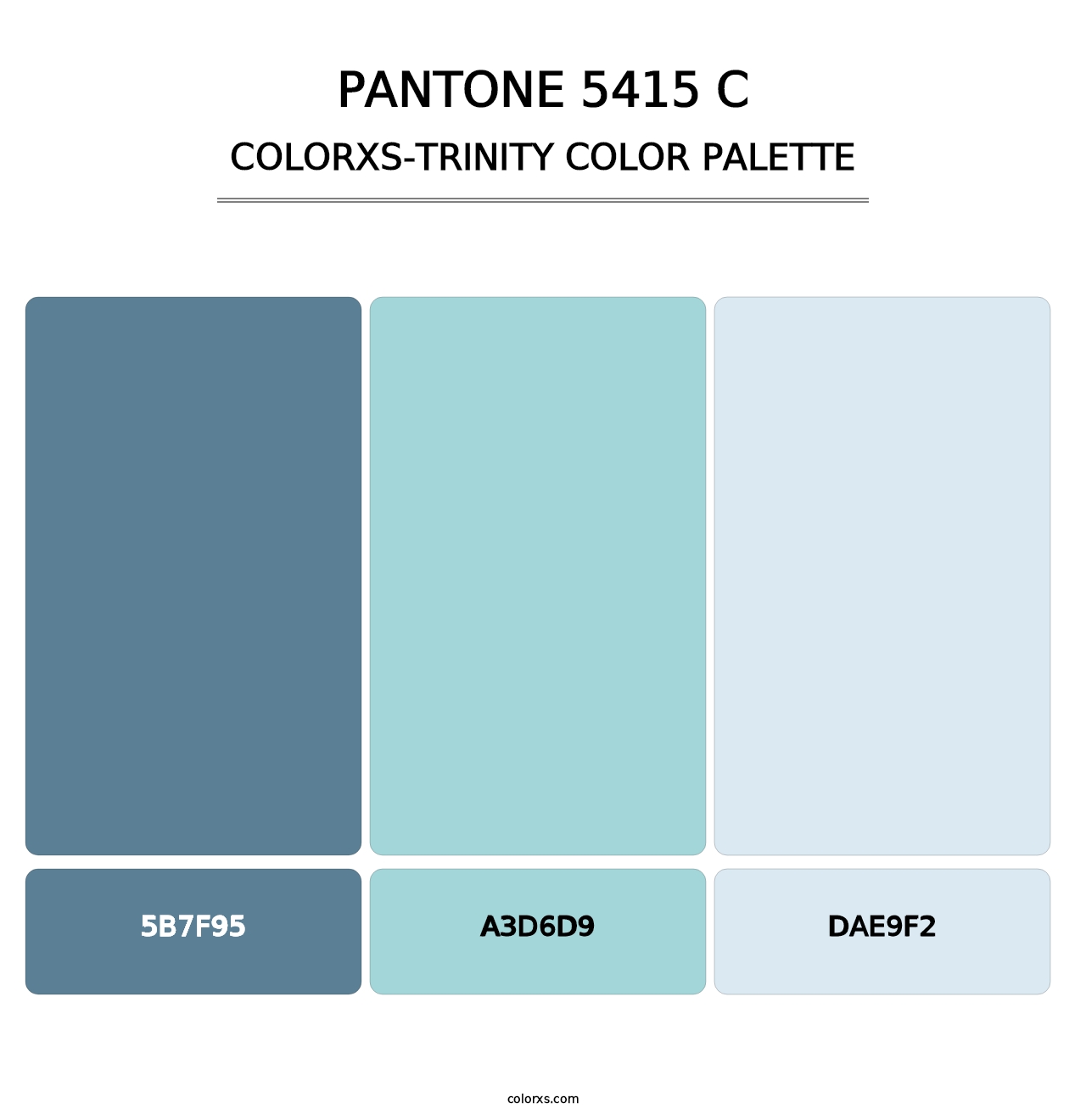 PANTONE 5415 C - Colorxs Trinity Palette