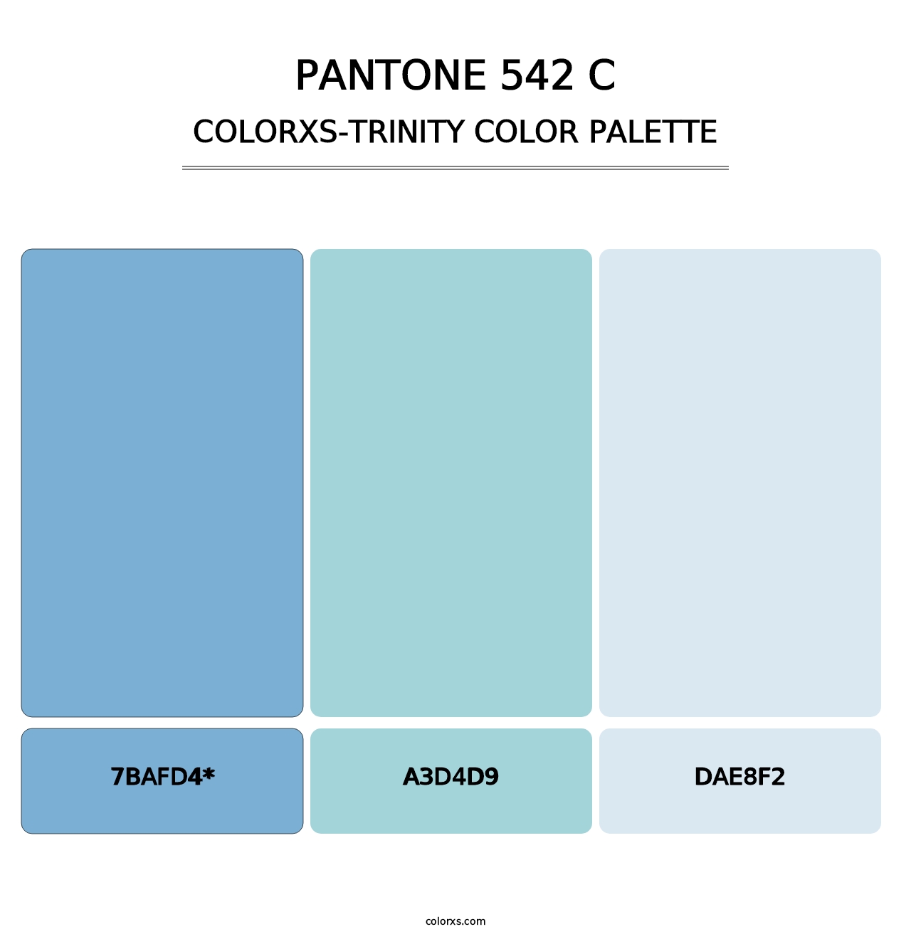 PANTONE 542 C - Colorxs Trinity Palette