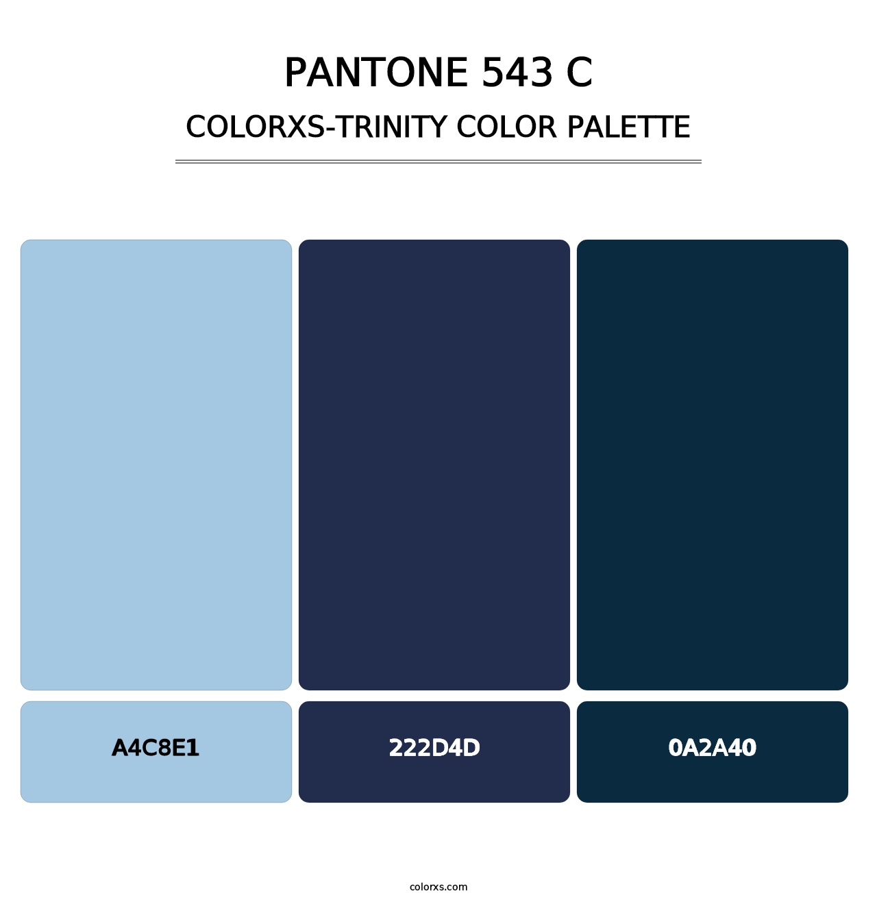 PANTONE 543 C - Colorxs Trinity Palette