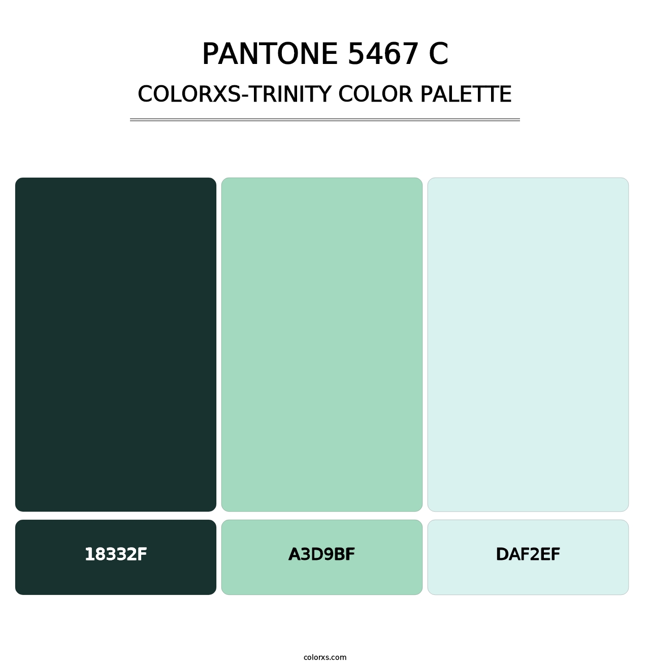 PANTONE 5467 C - Colorxs Trinity Palette