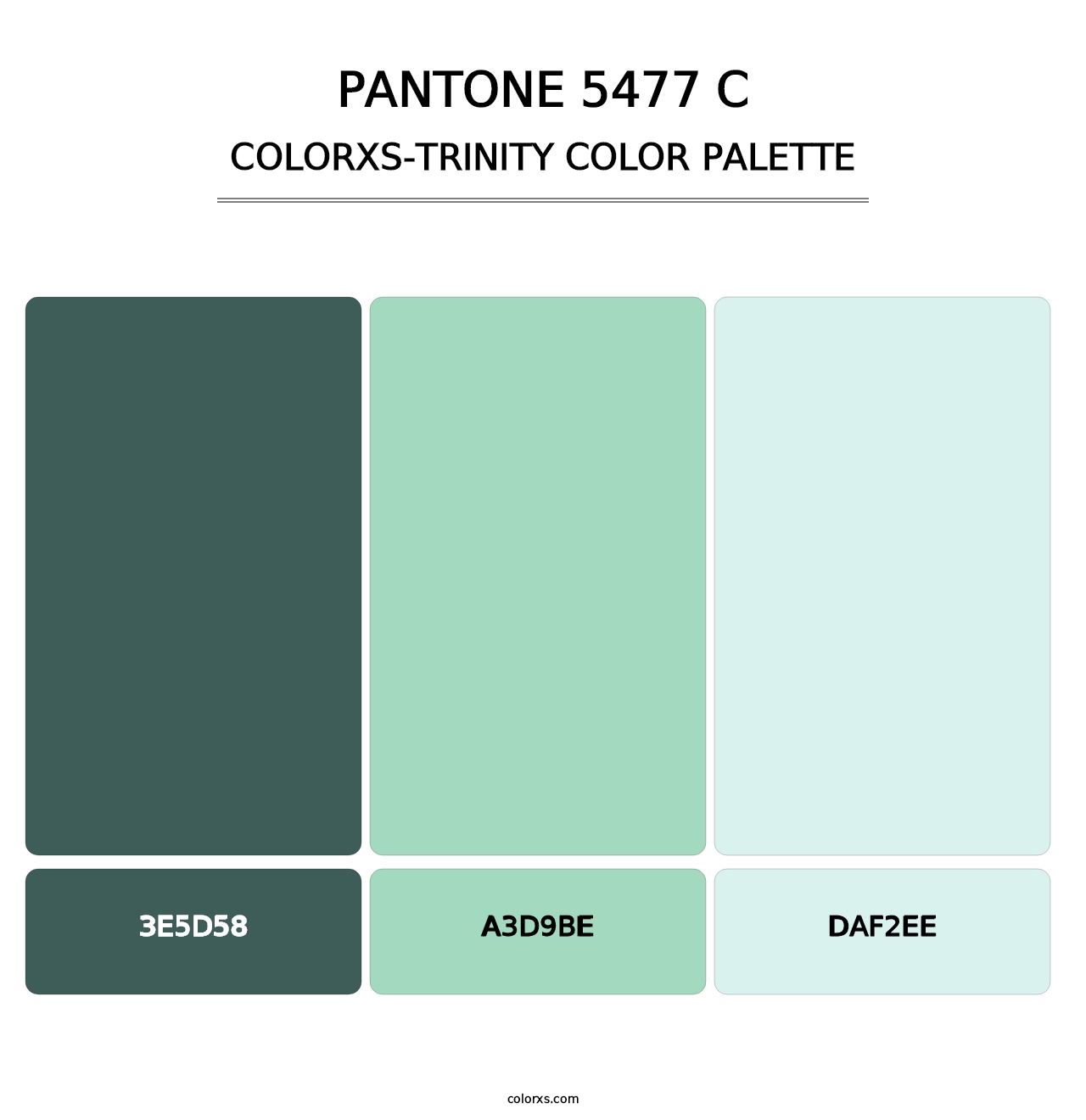 PANTONE 5477 C - Colorxs Trinity Palette