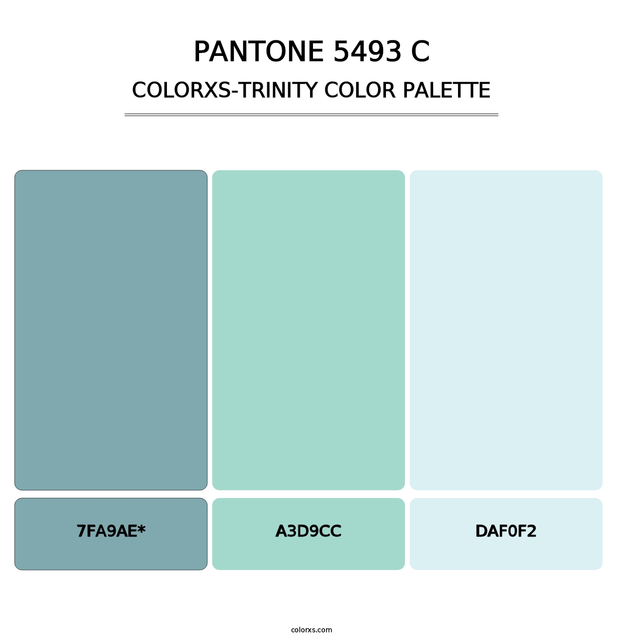 PANTONE 5493 C - Colorxs Trinity Palette