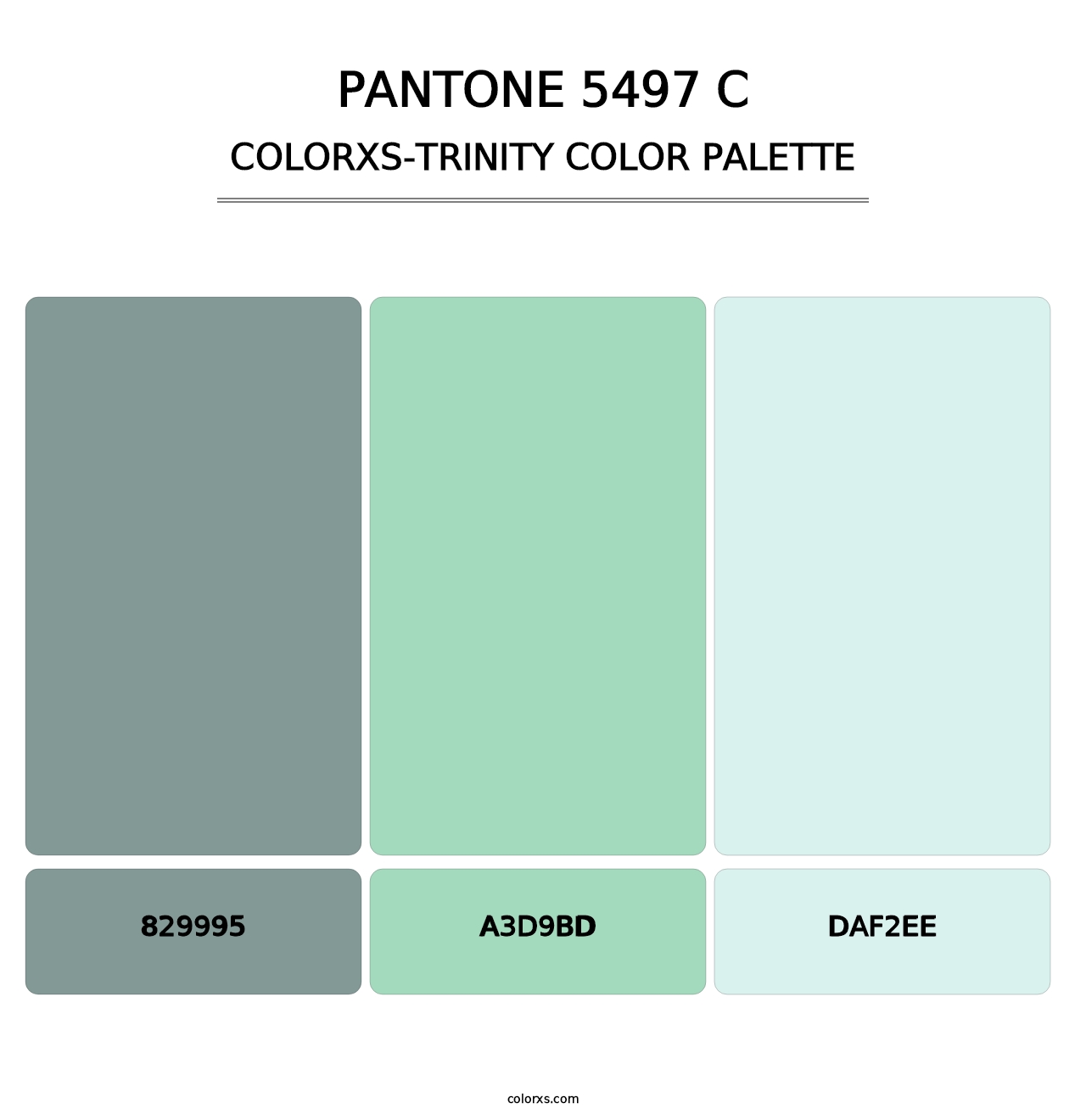 PANTONE 5497 C - Colorxs Trinity Palette