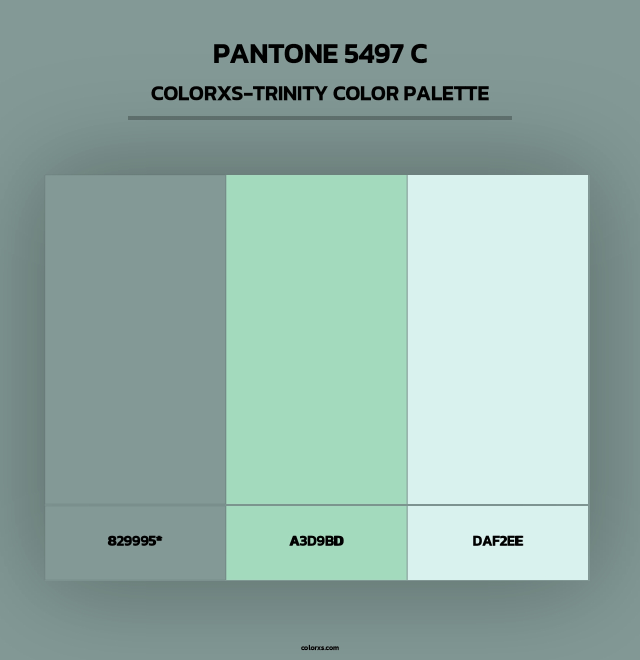 PANTONE 5497 C - Colorxs Trinity Palette