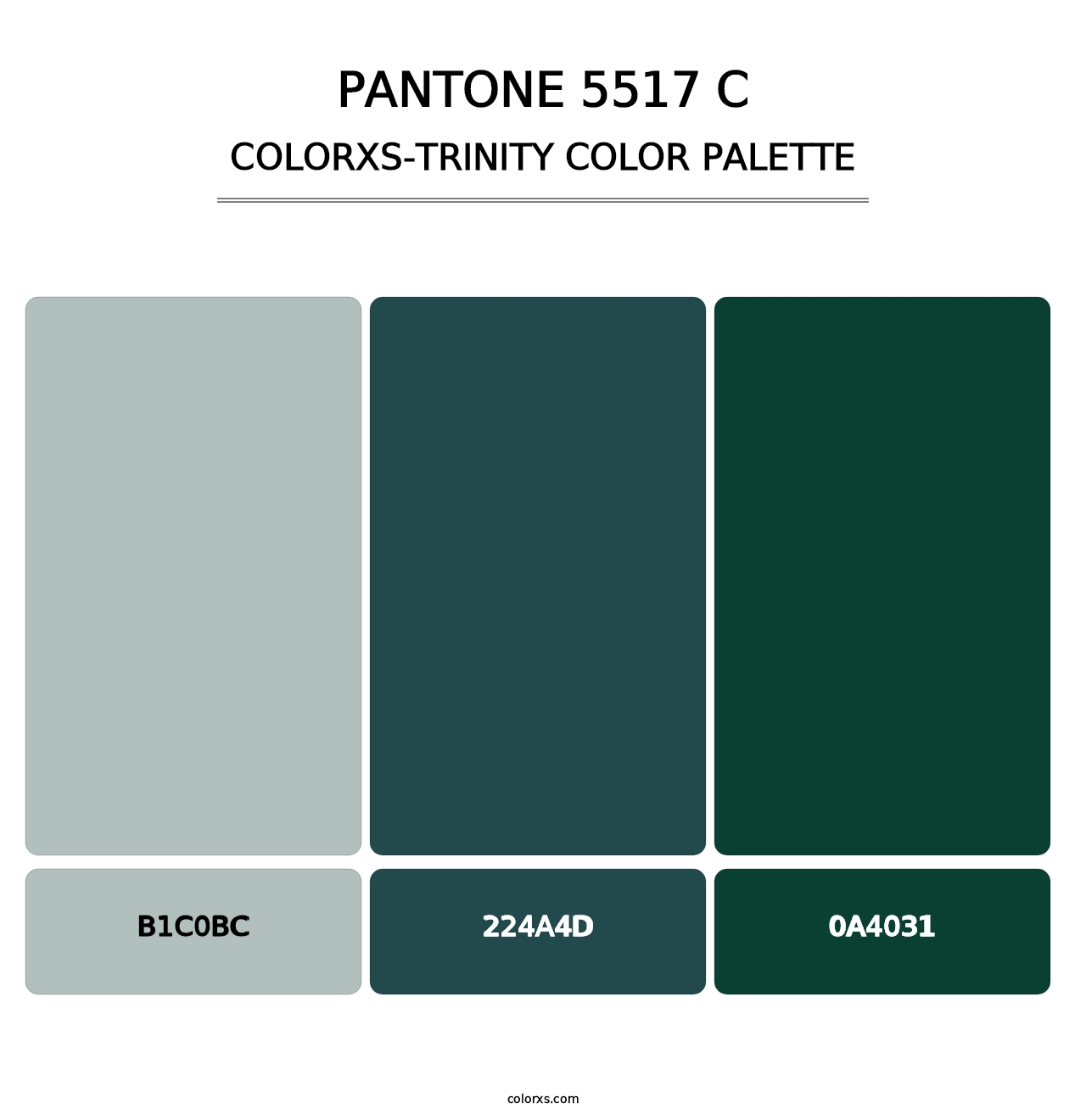 PANTONE 5517 C - Colorxs Trinity Palette