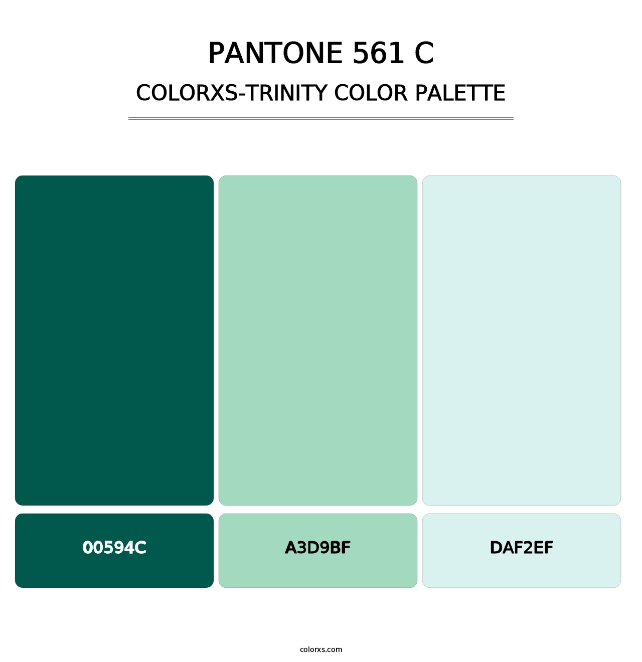 PANTONE 561 C - Colorxs Trinity Palette