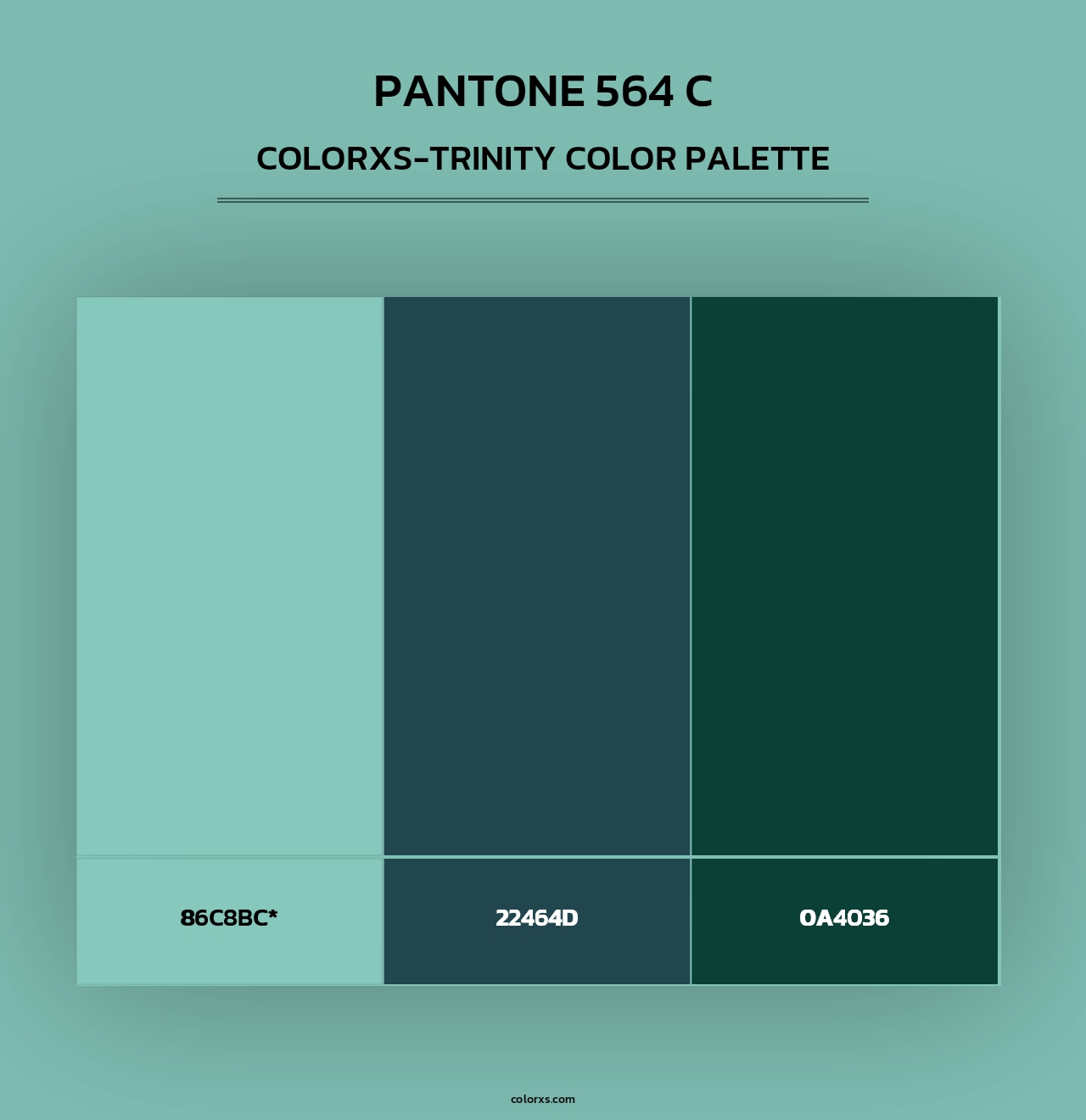 PANTONE 564 C - Colorxs Trinity Palette