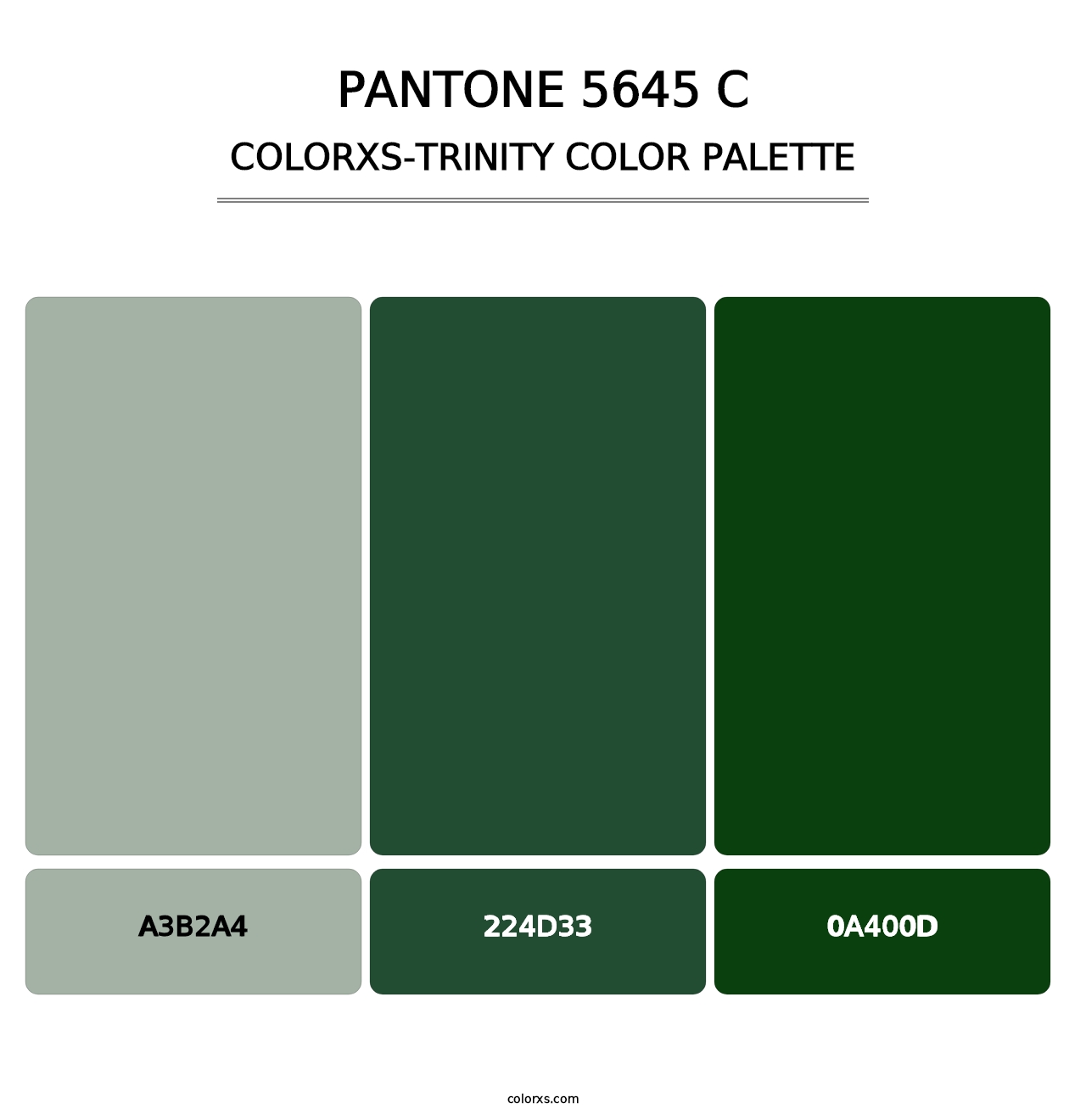 PANTONE 5645 C - Colorxs Trinity Palette