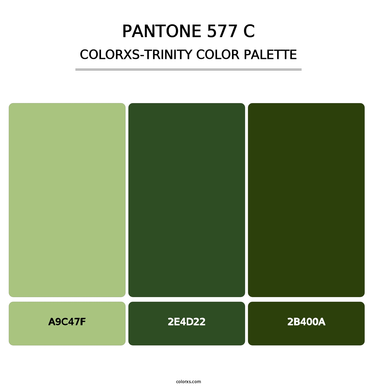 PANTONE 577 C - Colorxs Trinity Palette