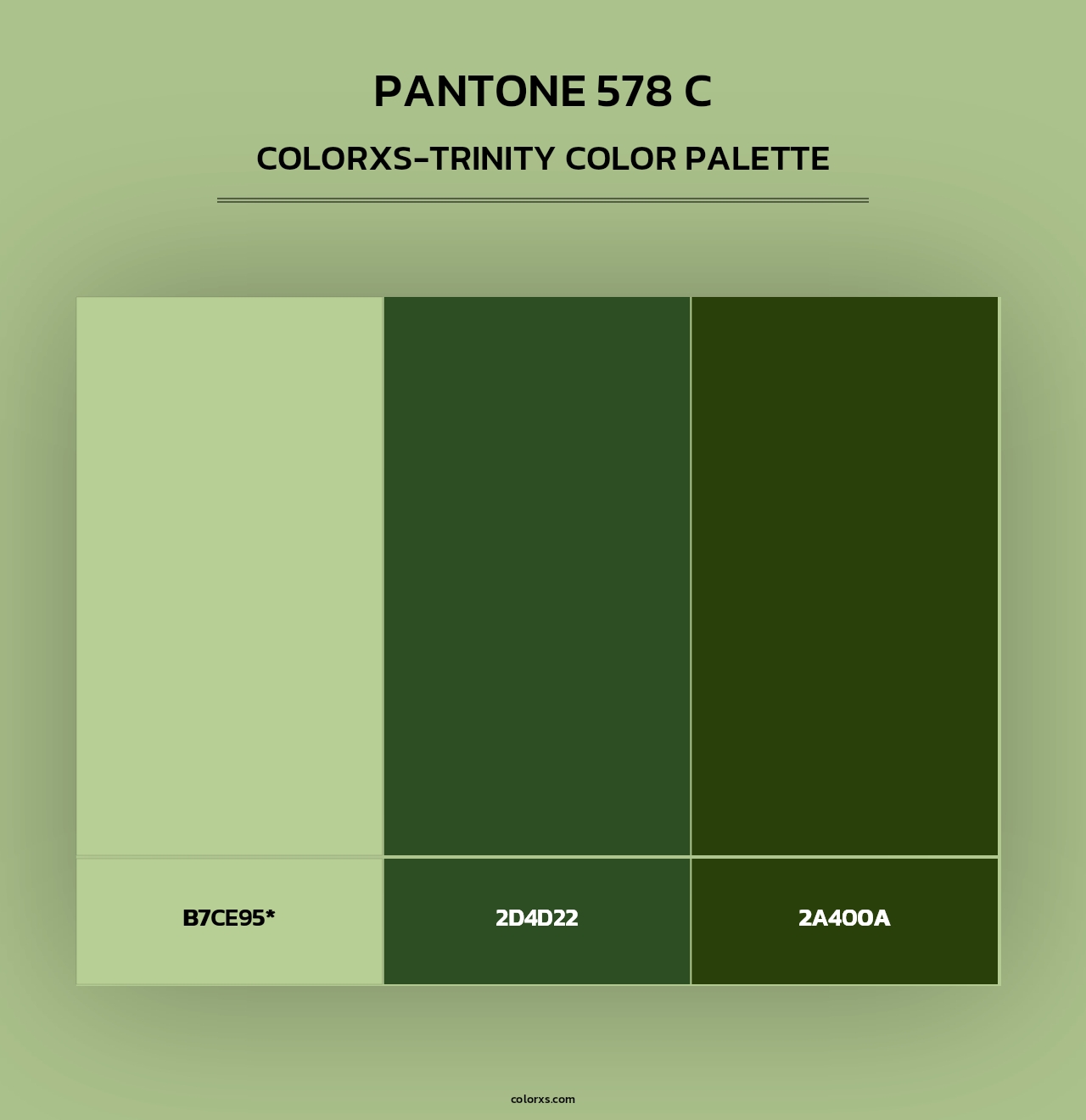 PANTONE 578 C - Colorxs Trinity Palette